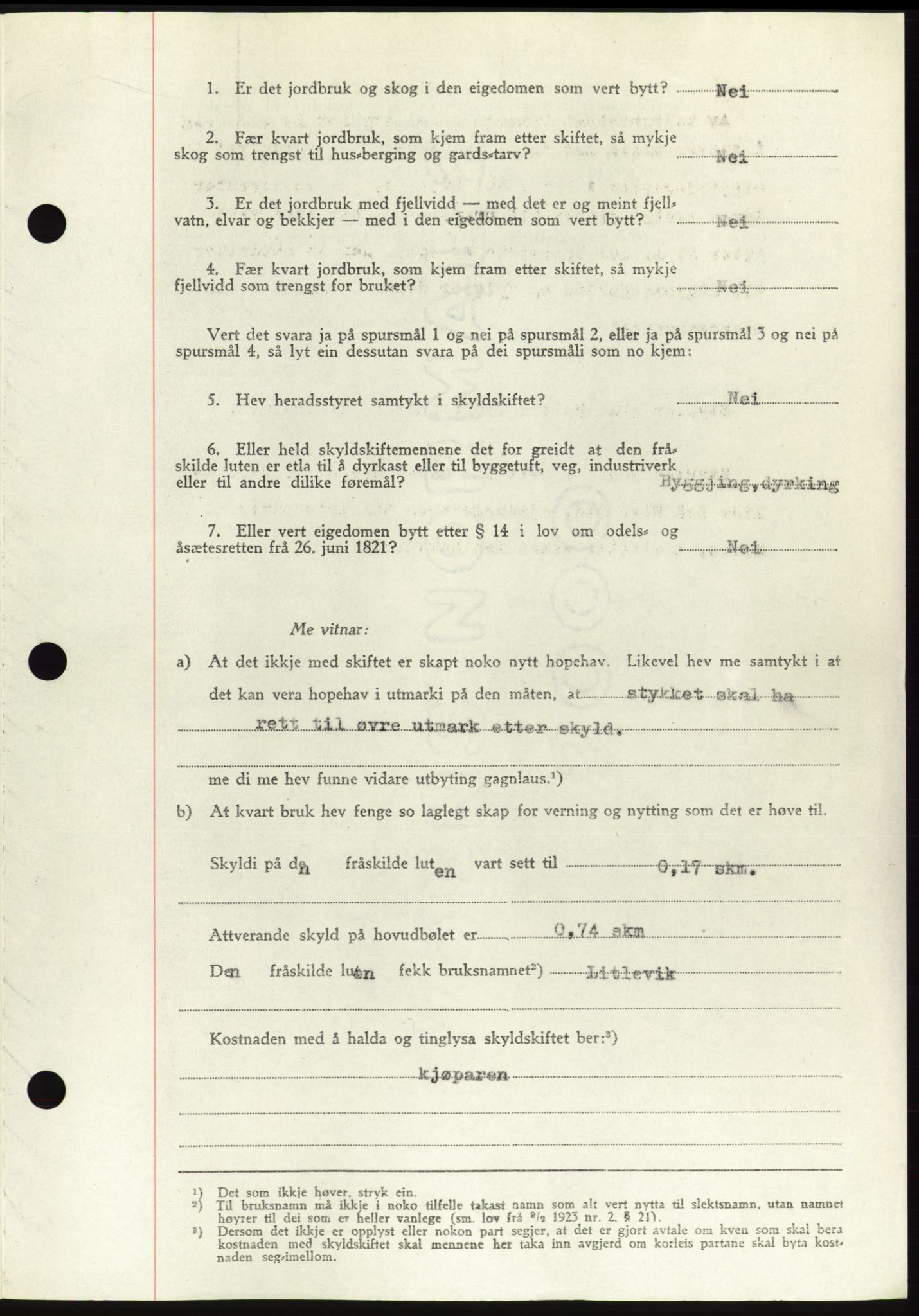 Søre Sunnmøre sorenskriveri, AV/SAT-A-4122/1/2/2C/L0083: Pantebok nr. 9A, 1948-1949, Dagboknr: 74/1949
