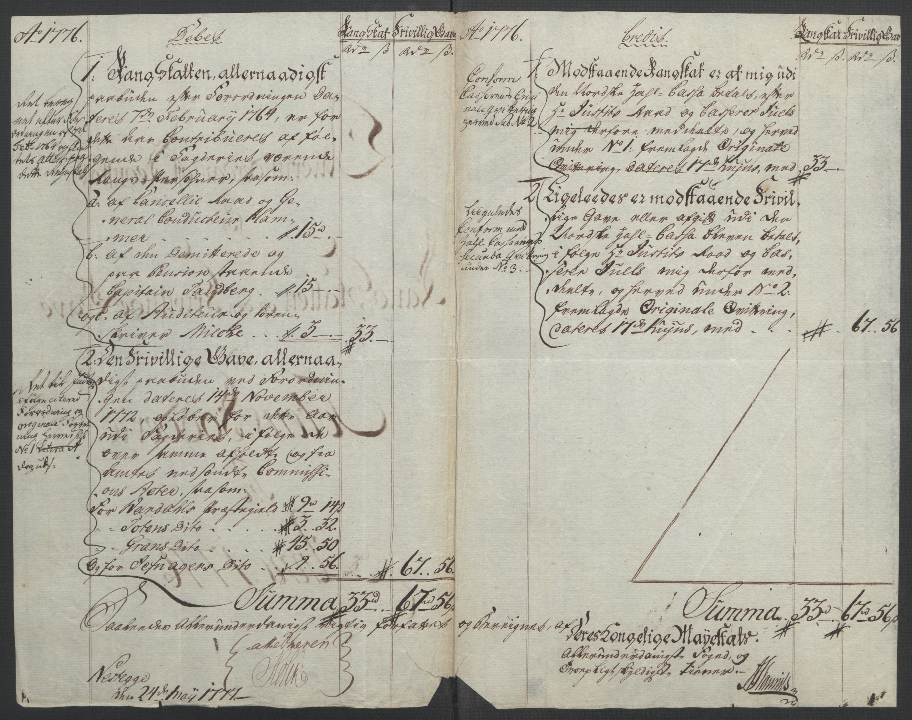 Rentekammeret inntil 1814, Reviderte regnskaper, Fogderegnskap, AV/RA-EA-4092/R19/L1399: Fogderegnskap Toten, Hadeland og Vardal, 1762-1783, s. 408