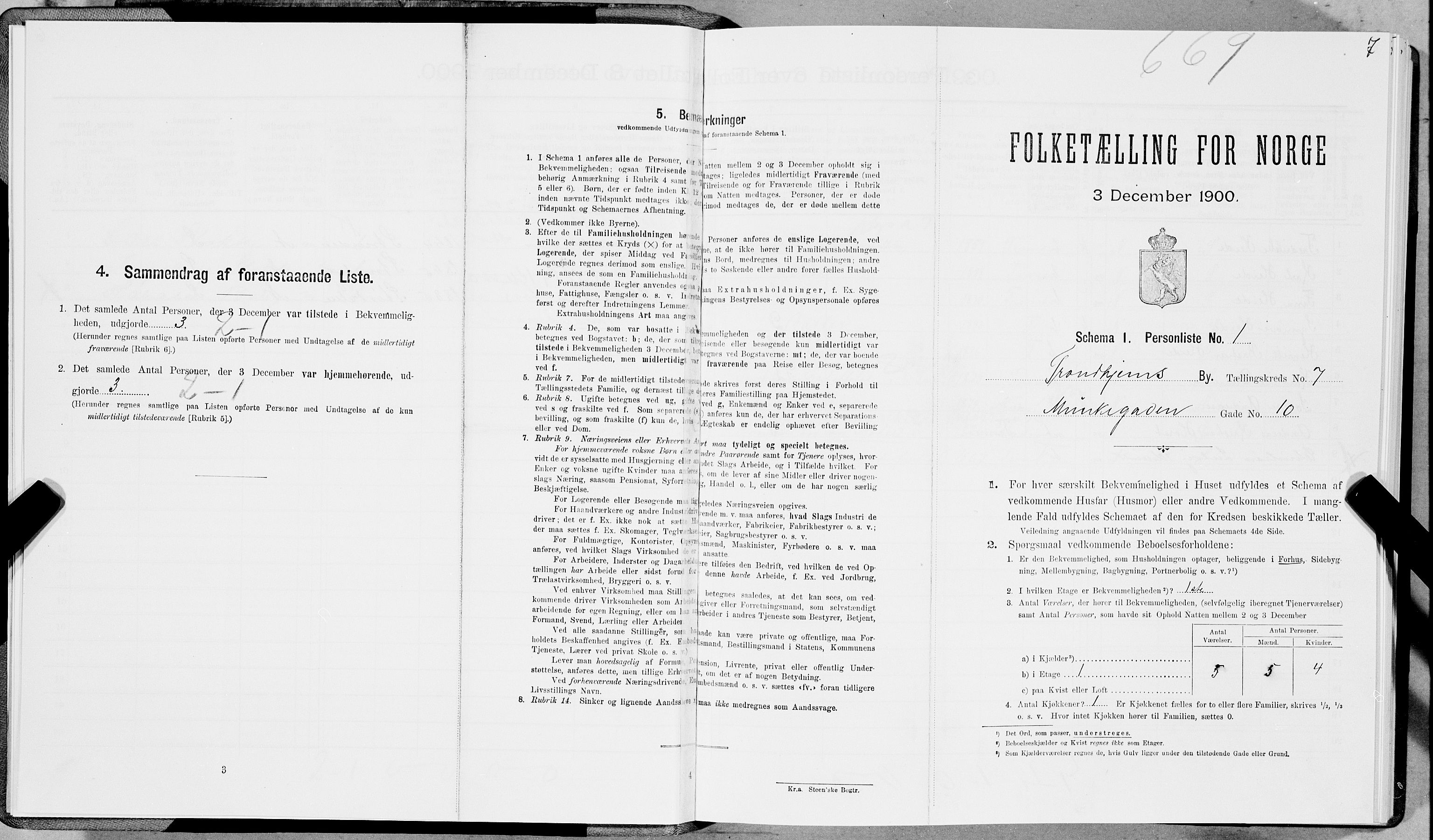 SAT, Folketelling 1900 for 1601 Trondheim kjøpstad, 1900, s. 1064