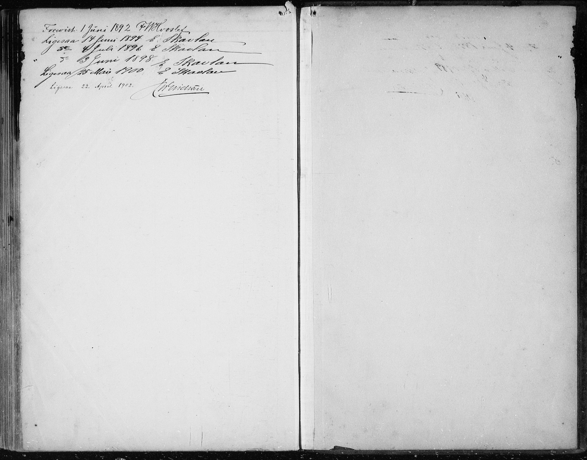 Askøy Sokneprestembete, AV/SAB-A-74101/H/Ha/Haa/Haae/L0003: Ministerialbok nr. E 3, 1891-1903