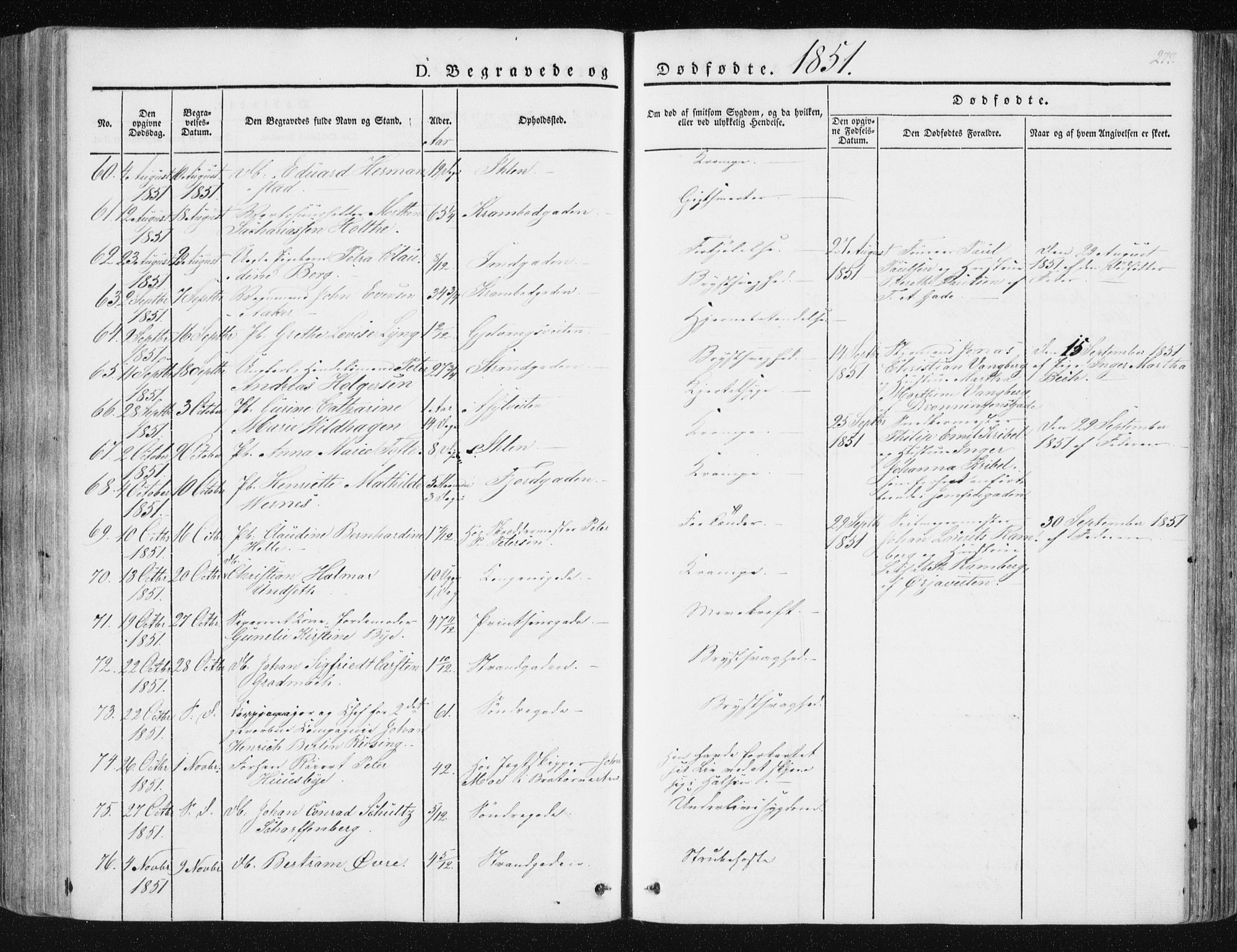 Ministerialprotokoller, klokkerbøker og fødselsregistre - Sør-Trøndelag, SAT/A-1456/602/L0110: Ministerialbok nr. 602A08, 1840-1854, s. 277
