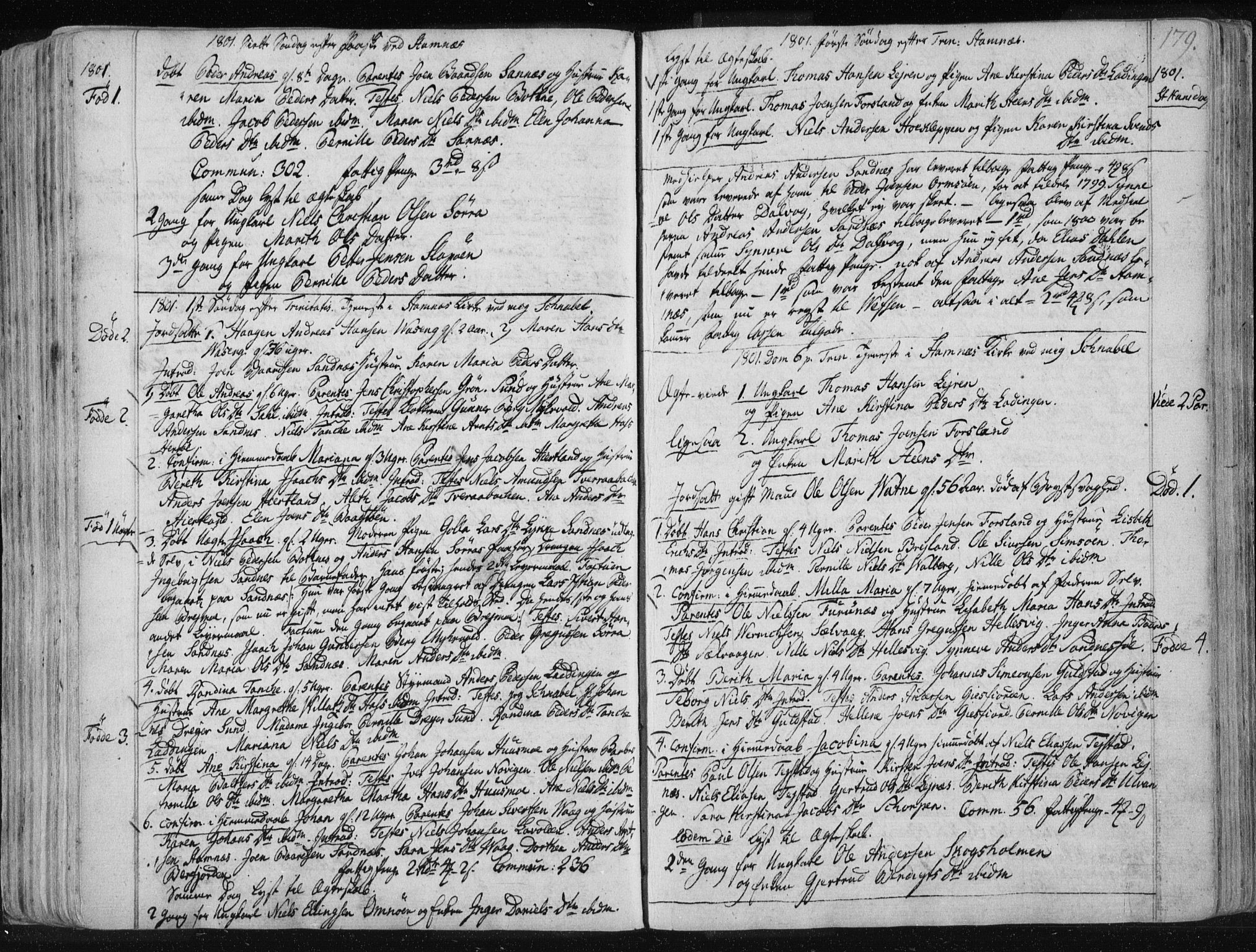 Ministerialprotokoller, klokkerbøker og fødselsregistre - Nordland, AV/SAT-A-1459/830/L0444: Ministerialbok nr. 830A08, 1801-1819, s. 179