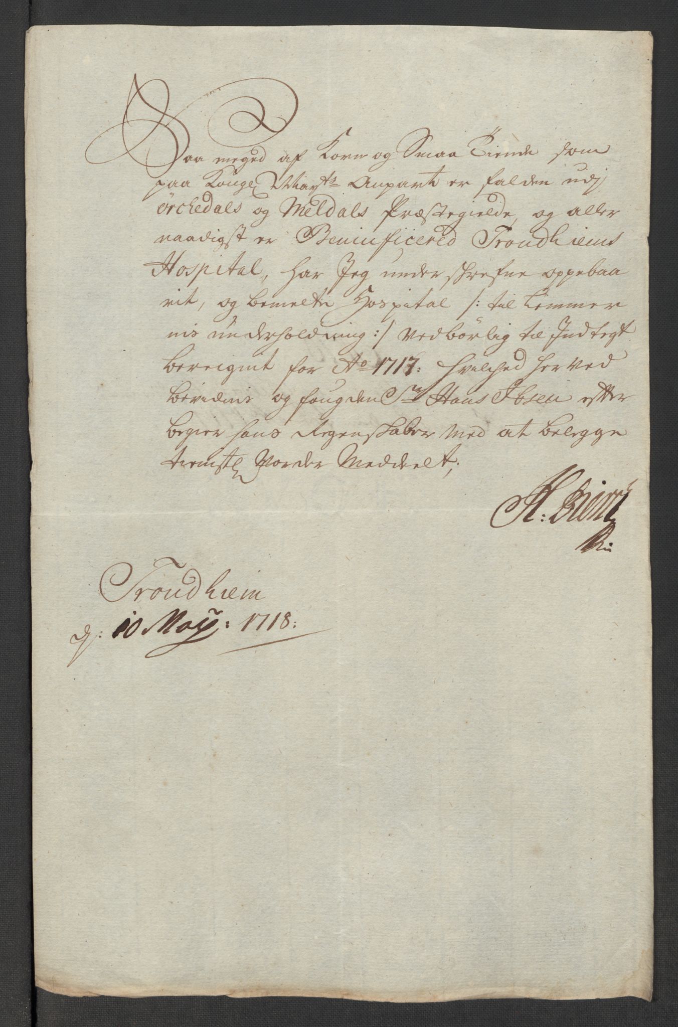 Rentekammeret inntil 1814, Reviderte regnskaper, Fogderegnskap, AV/RA-EA-4092/R60/L3969: Fogderegnskap Orkdal og Gauldal, 1717, s. 155