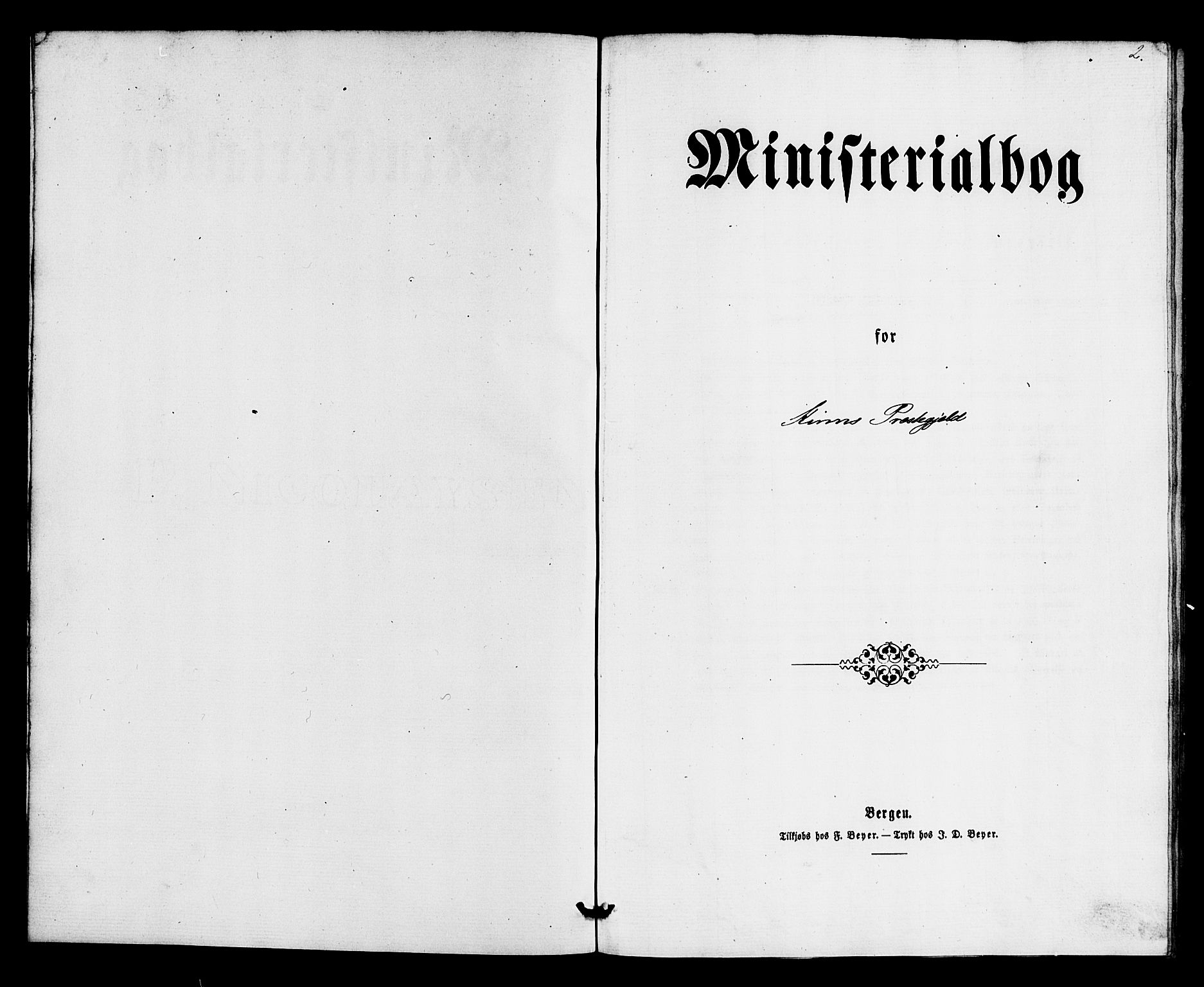 Kinn sokneprestembete, SAB/A-80801/H/Haa/Haaa/L0015: Ministerialbok nr. A 15, 1860-1883, s. 2