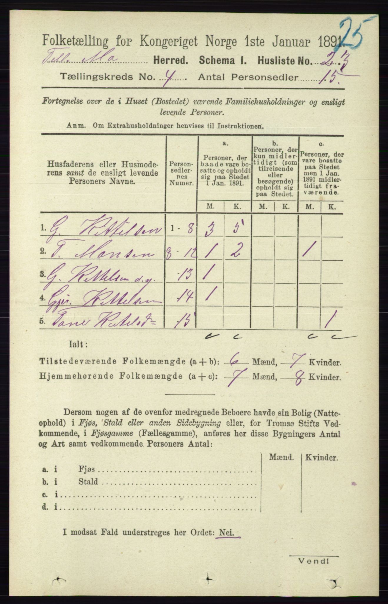 RA, Folketelling 1891 for 0832 Mo herred, 1891, s. 1002