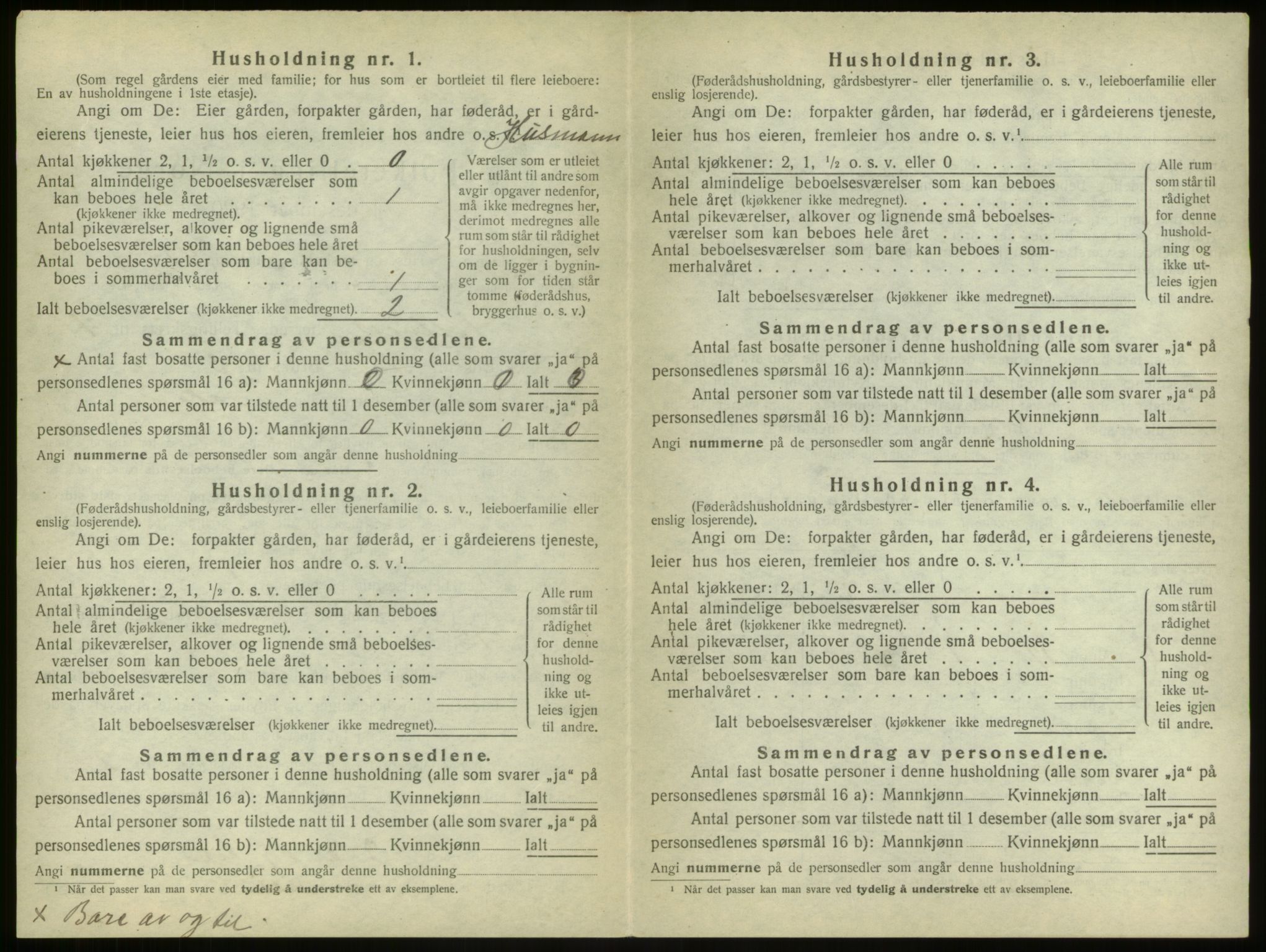 SAB, Folketelling 1920 for 1233 Ulvik herred, 1920, s. 42