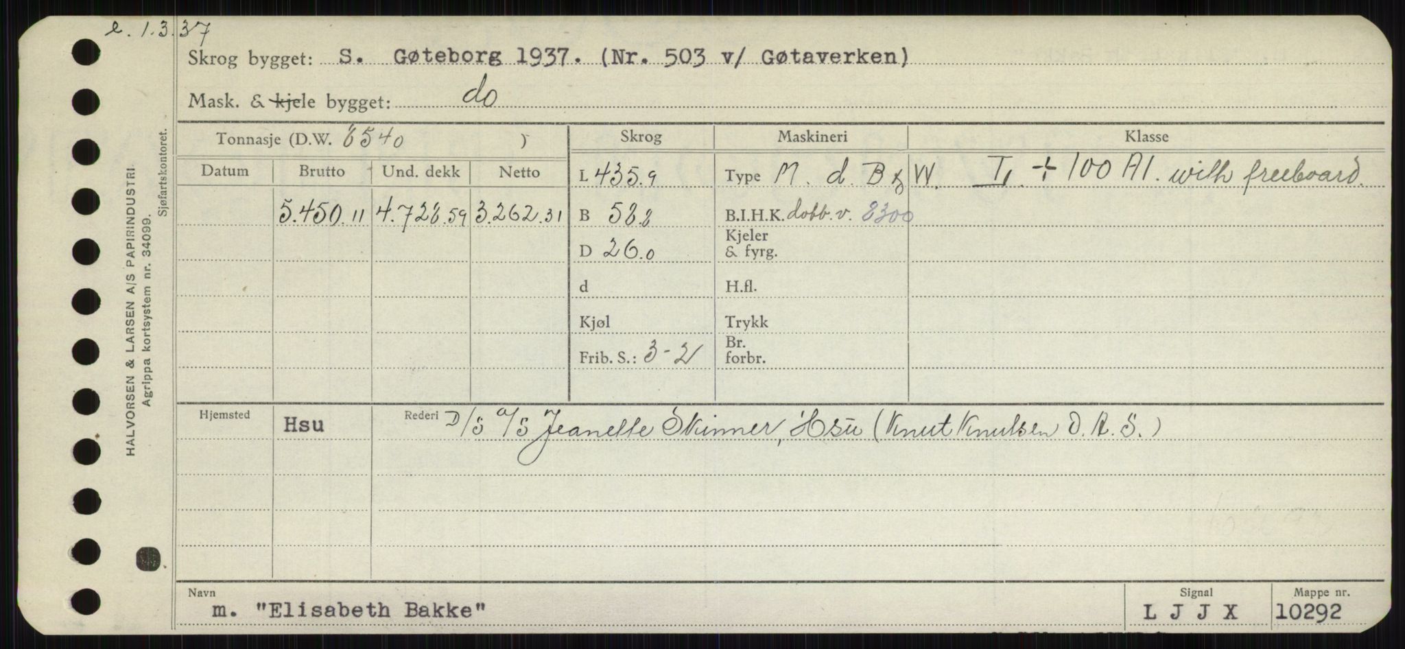 Sjøfartsdirektoratet med forløpere, Skipsmålingen, AV/RA-S-1627/H/Hb/L0002: Fartøy, E-H, s. 23