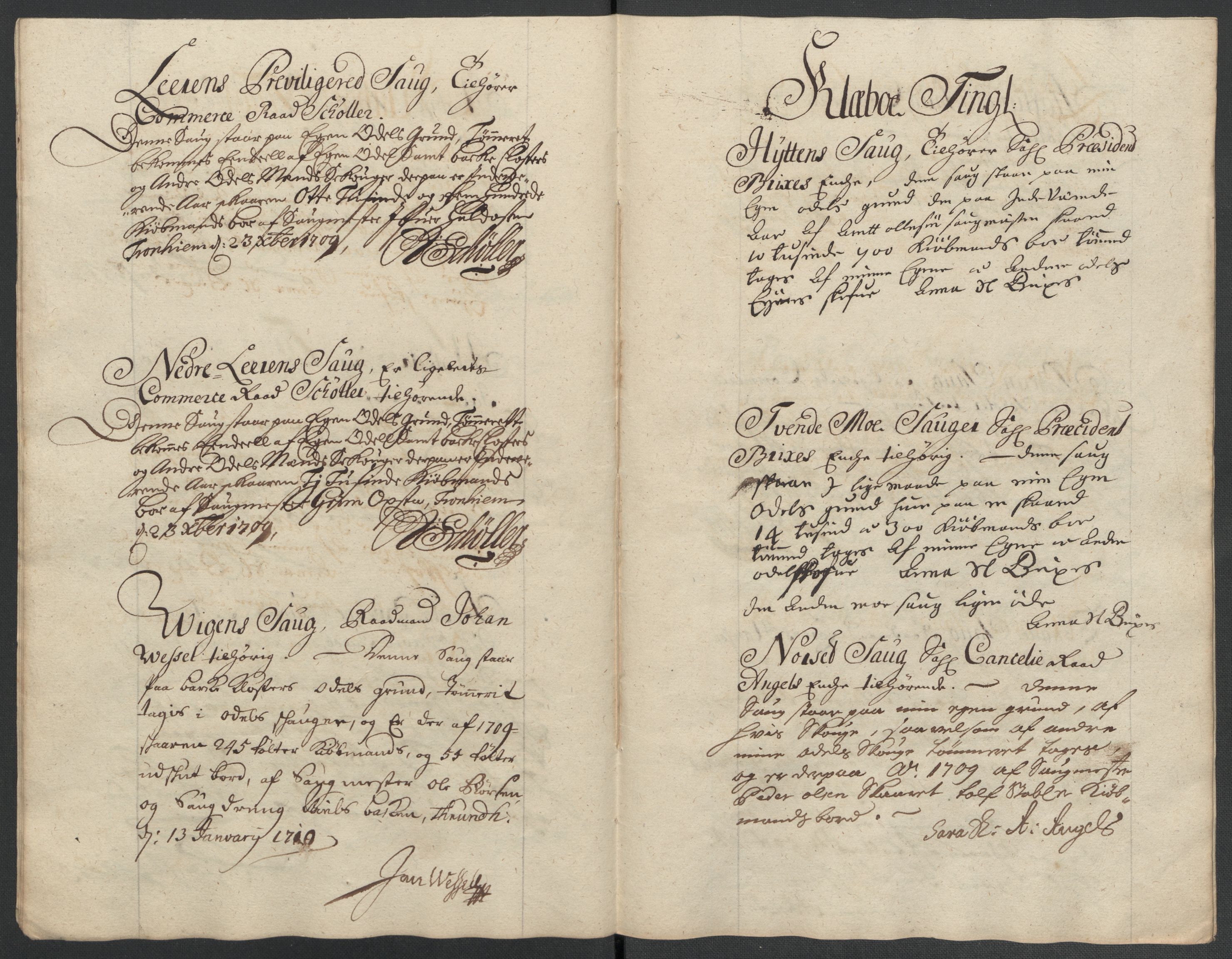 Rentekammeret inntil 1814, Reviderte regnskaper, Fogderegnskap, AV/RA-EA-4092/R61/L4111: Fogderegnskap Strinda og Selbu, 1709-1710, s. 101