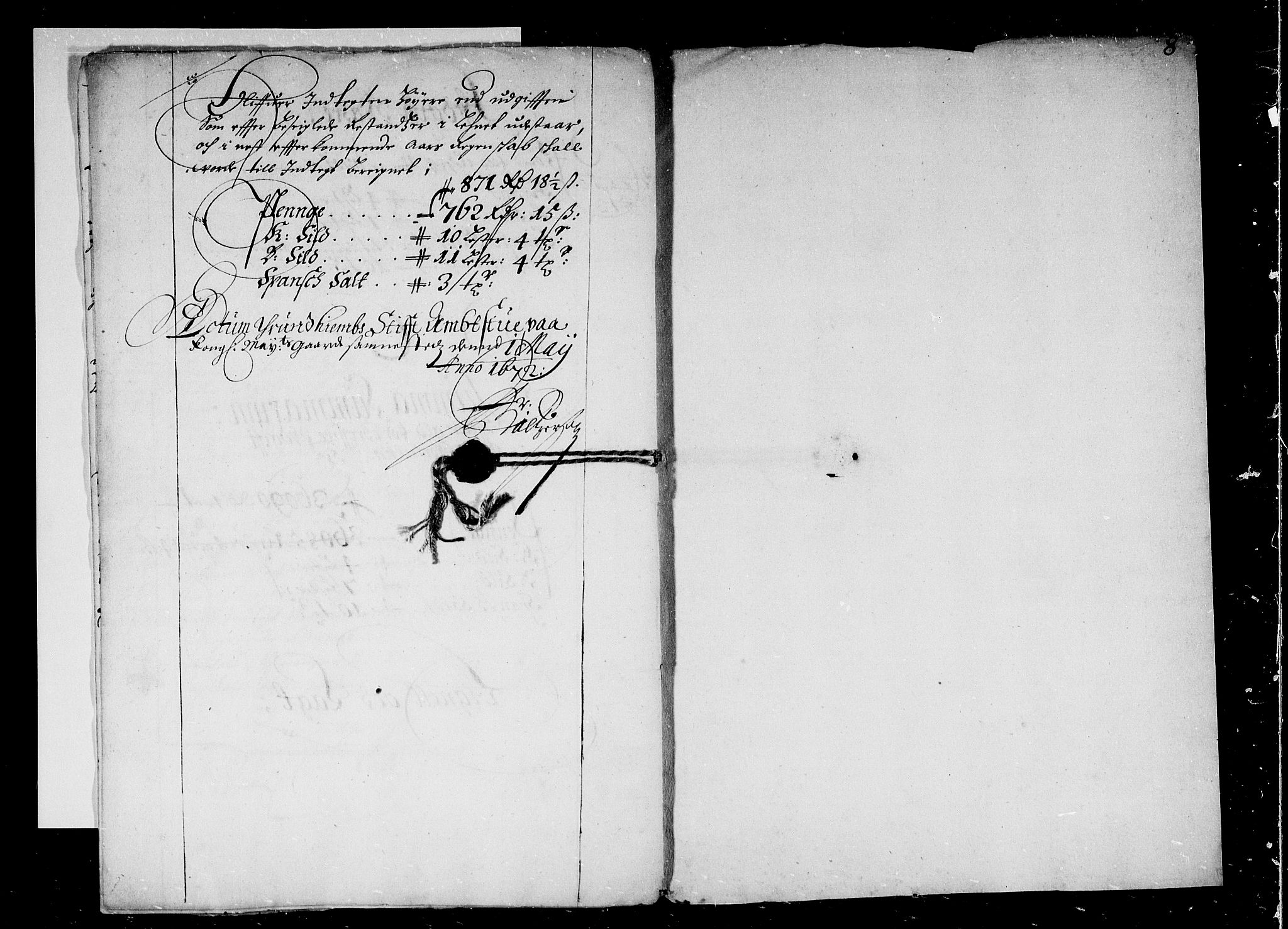 Rentekammeret inntil 1814, Reviderte regnskaper, Stiftamtstueregnskaper, Trondheim stiftamt og Nordland amt, AV/RA-EA-6044/R/Rd/L0032: Trondheim stiftamt, 1670-1671