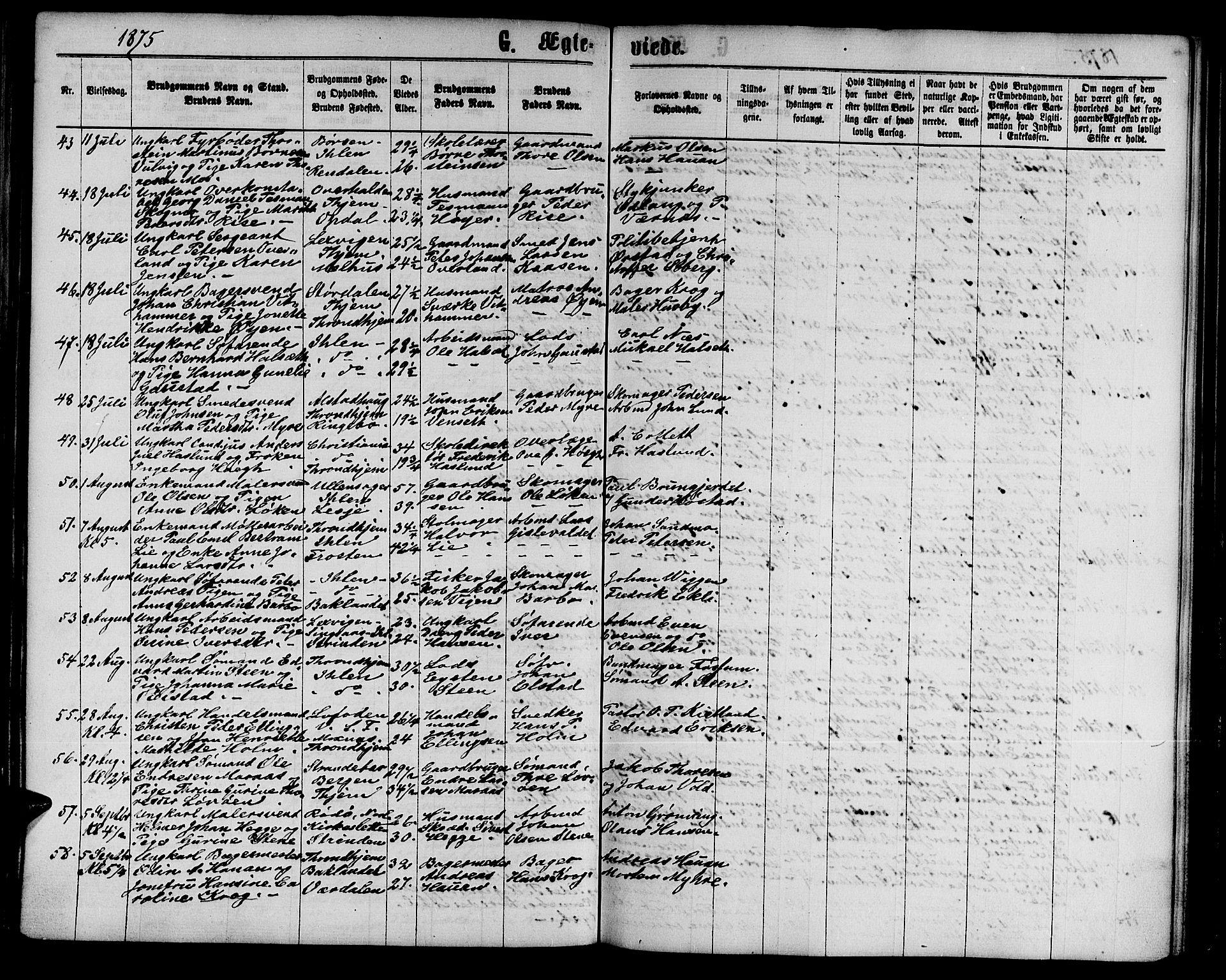 Ministerialprotokoller, klokkerbøker og fødselsregistre - Sør-Trøndelag, AV/SAT-A-1456/602/L0141: Klokkerbok nr. 602C09, 1865-1877