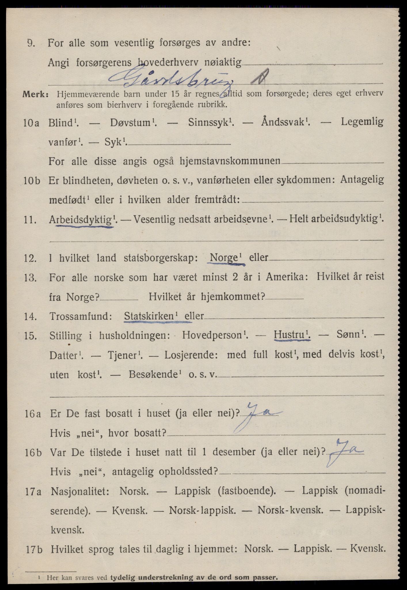SAT, Folketelling 1920 for 1618 Kvenvær herred, 1920, s. 1835