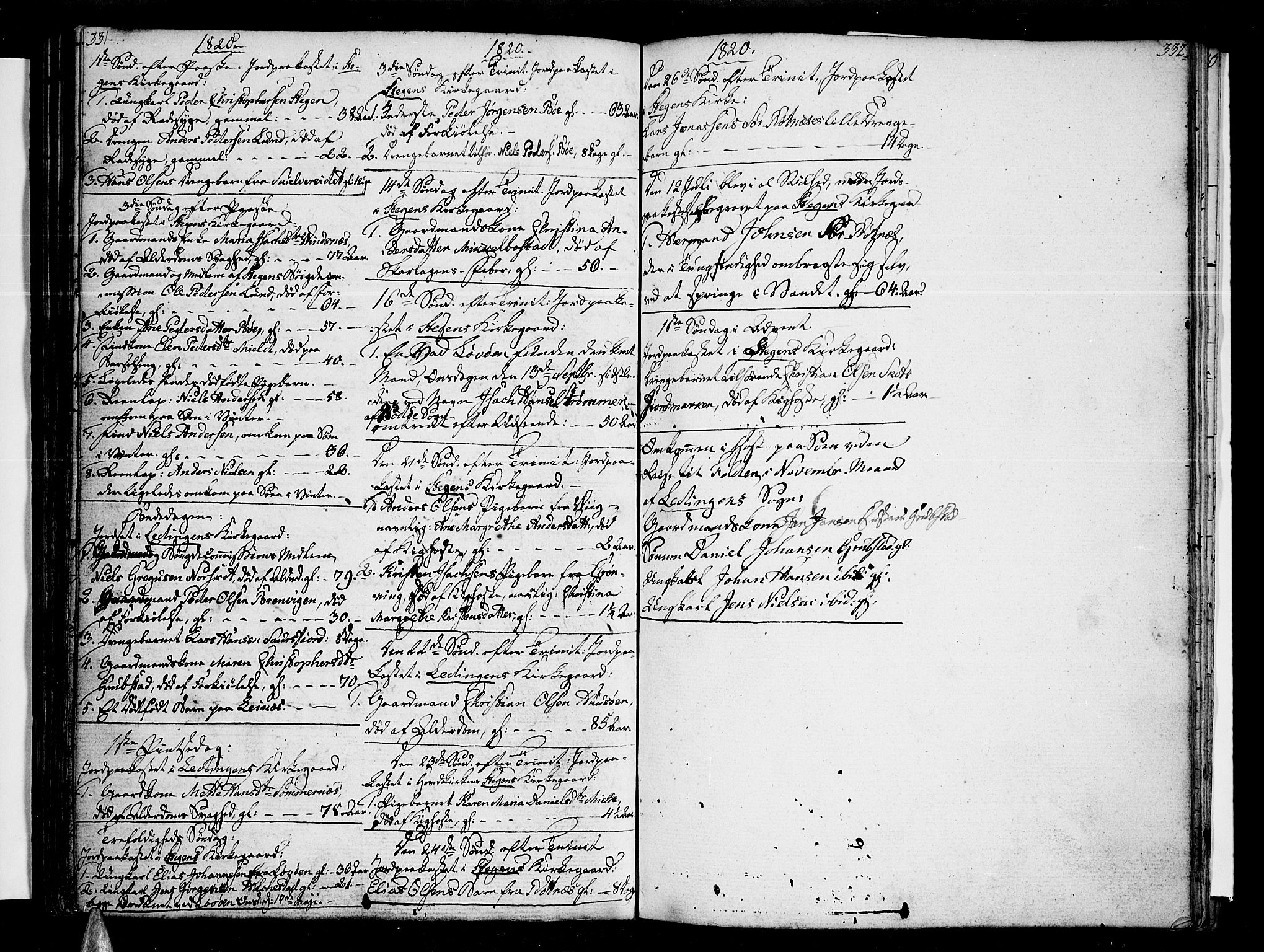 Ministerialprotokoller, klokkerbøker og fødselsregistre - Nordland, AV/SAT-A-1459/855/L0797: Ministerialbok nr. 855A05, 1800-1820, s. 331-332