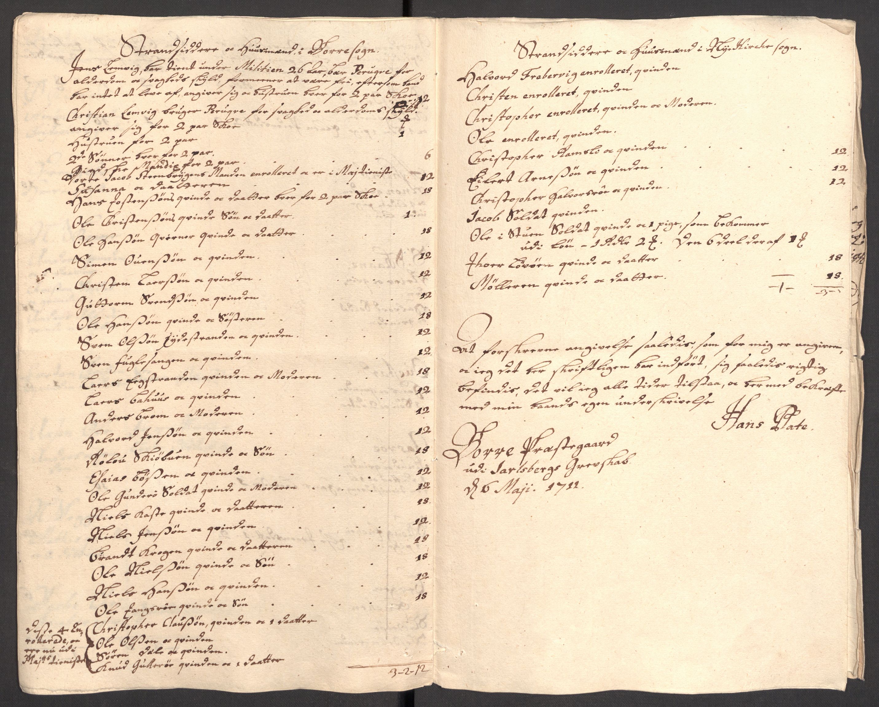 Rentekammeret inntil 1814, Reviderte regnskaper, Fogderegnskap, RA/EA-4092/R32/L1876: Fogderegnskap Jarlsberg grevskap, 1711, s. 141