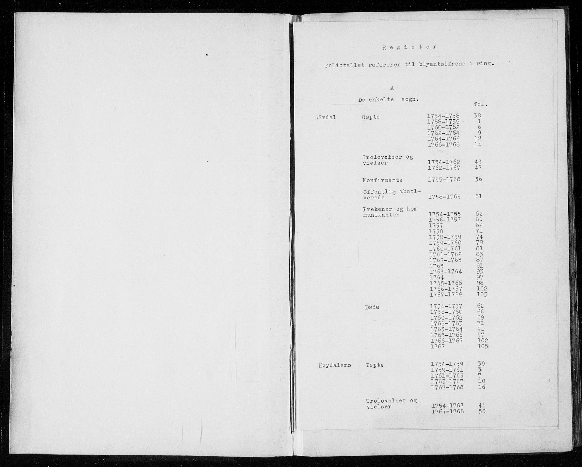 Lårdal kirkebøker, AV/SAKO-A-284/F/Fa/L0003: Ministerialbok nr. I 3, 1754-1790