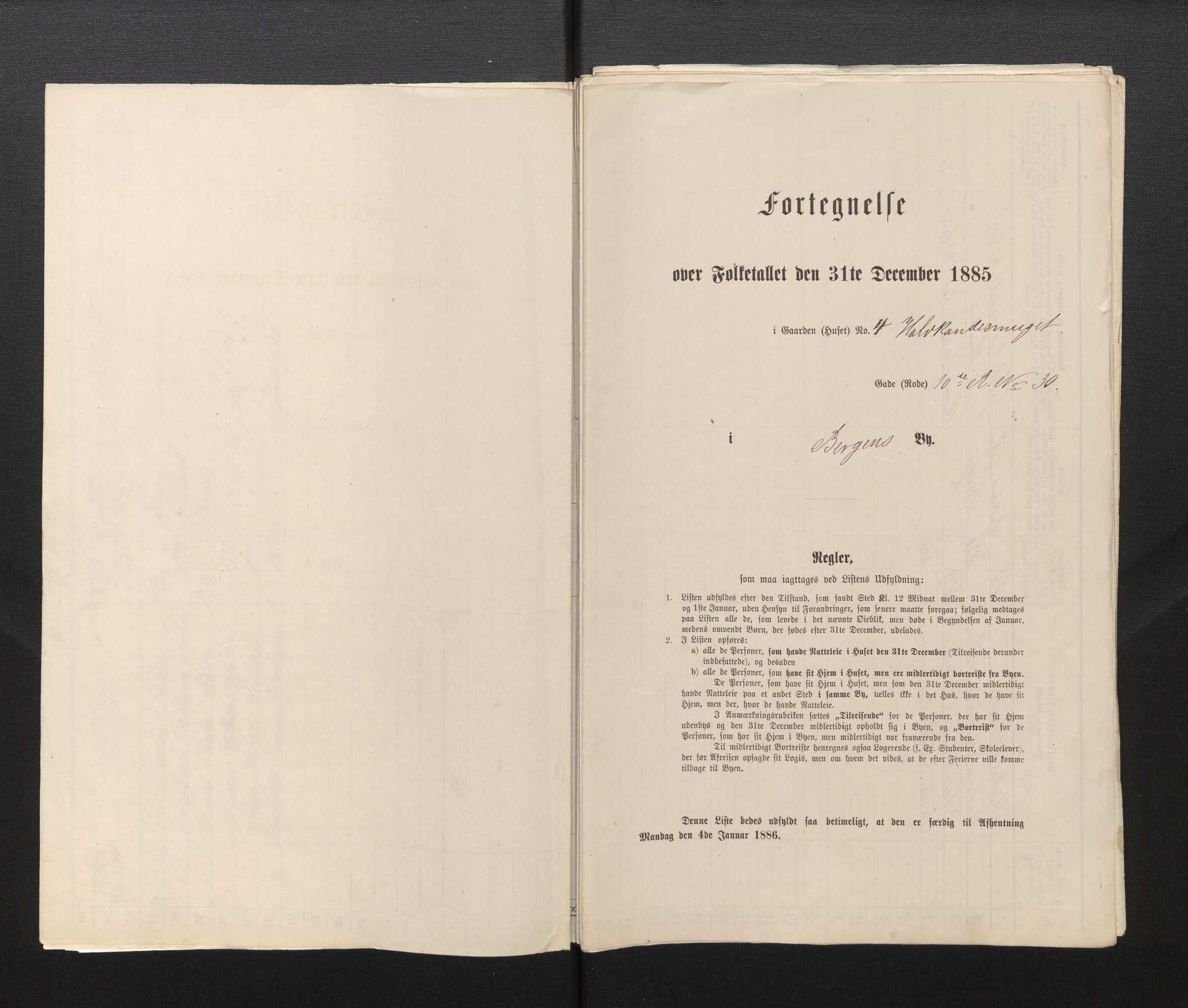 SAB, Folketelling 1885 for 1301 Bergen kjøpstad, 1885, s. 1843