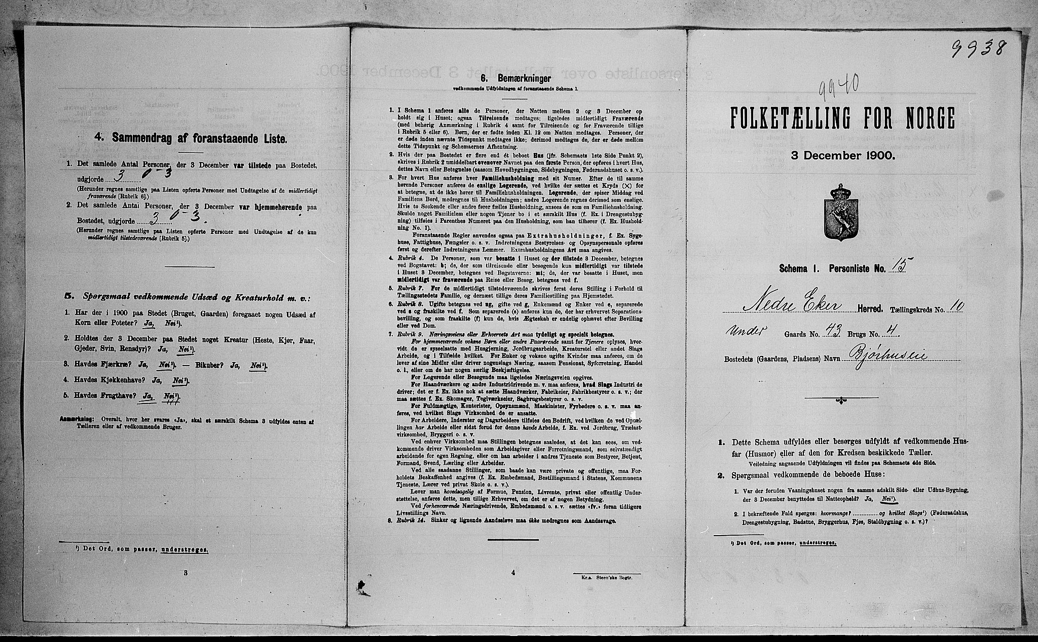 RA, Folketelling 1900 for 0625 Nedre Eiker herred, 1900, s. 106