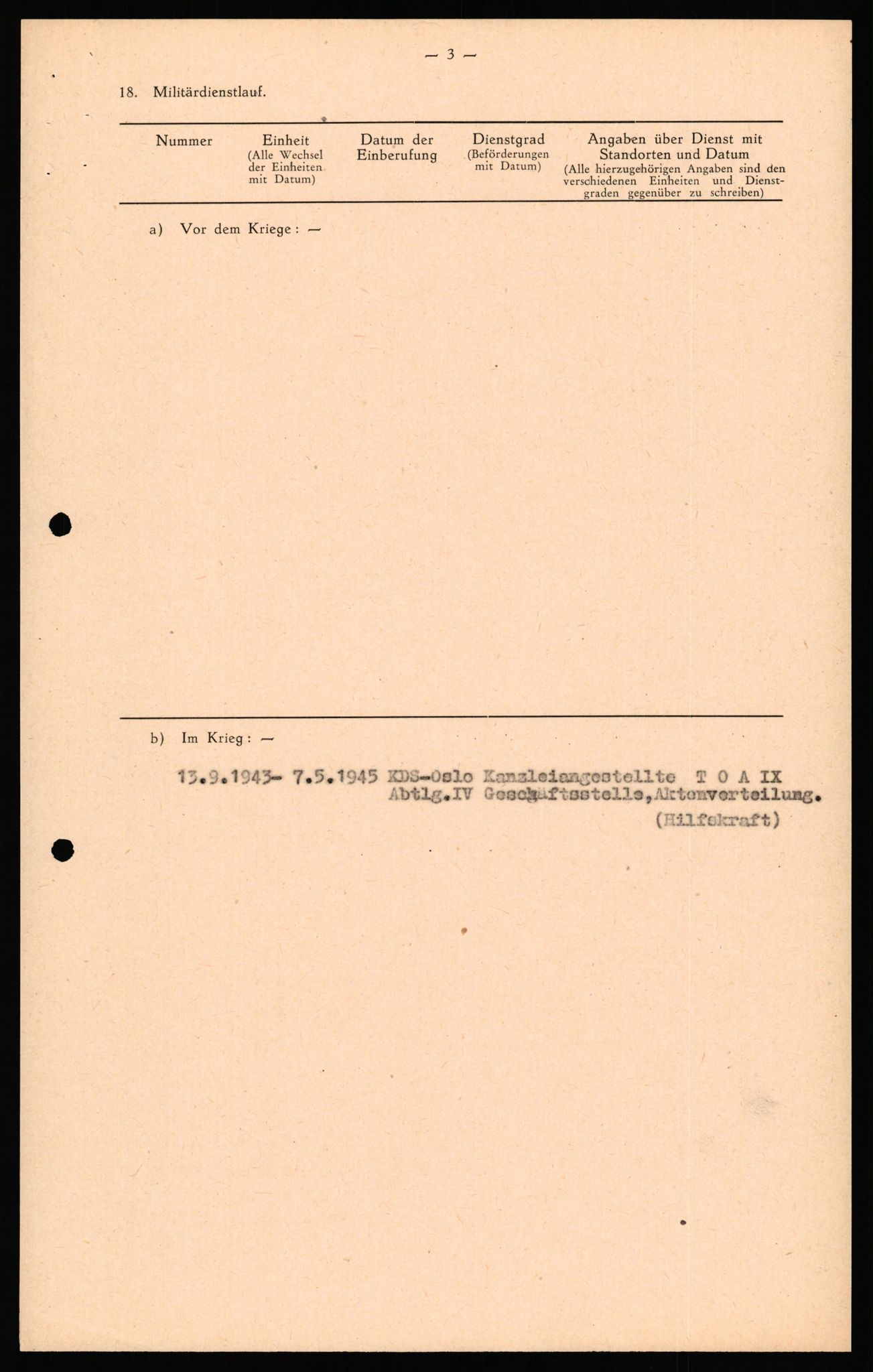 Forsvaret, Forsvarets overkommando II, AV/RA-RAFA-3915/D/Db/L0039: CI Questionaires. Tyske okkupasjonsstyrker i Norge. Østerrikere., 1945-1946, s. 316