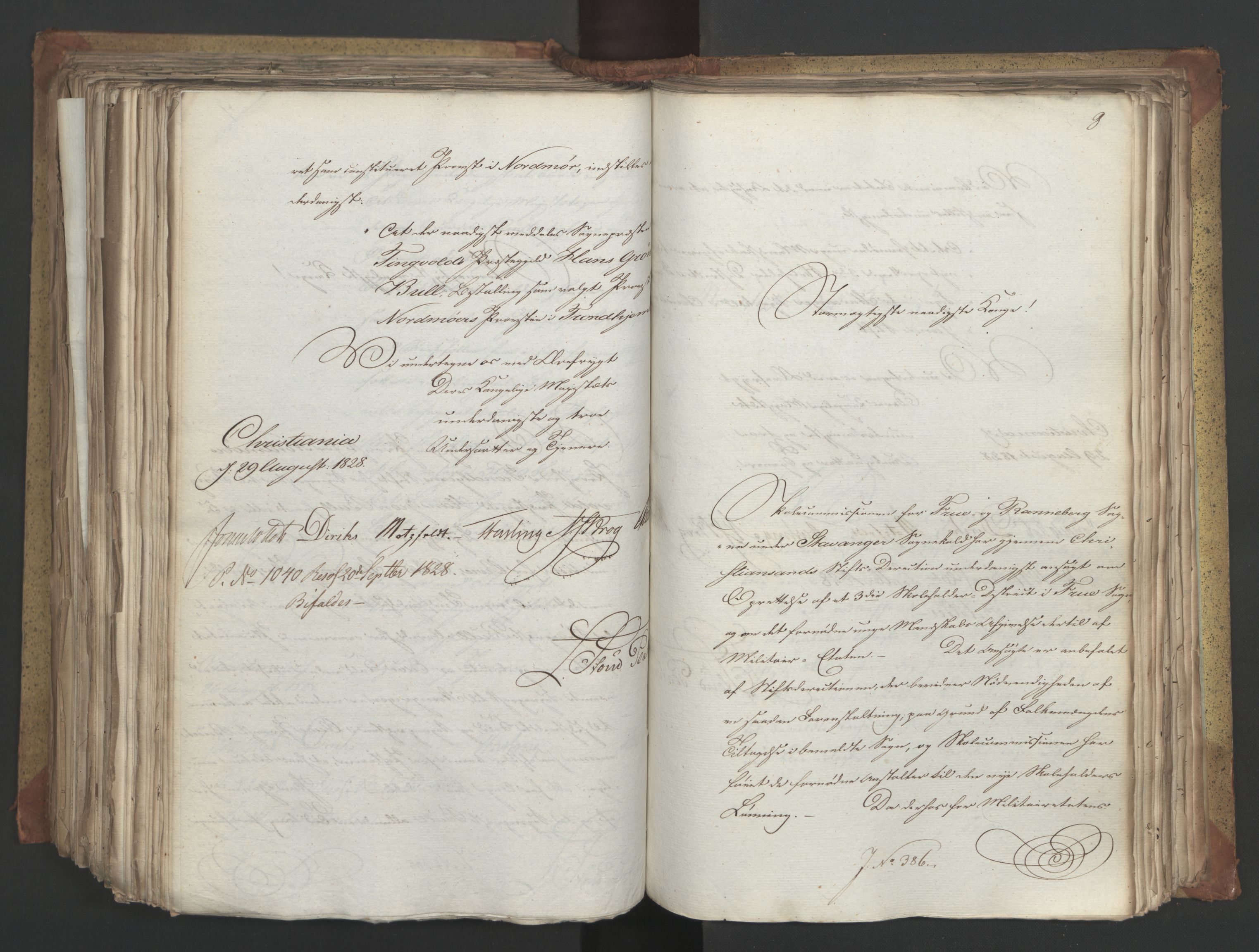 Statsrådsavdelingen i Stockholm, AV/RA-S-1003/D/Da/L0055: Regjeringsinnstillinger nr. 231-435, 1828, s. 496