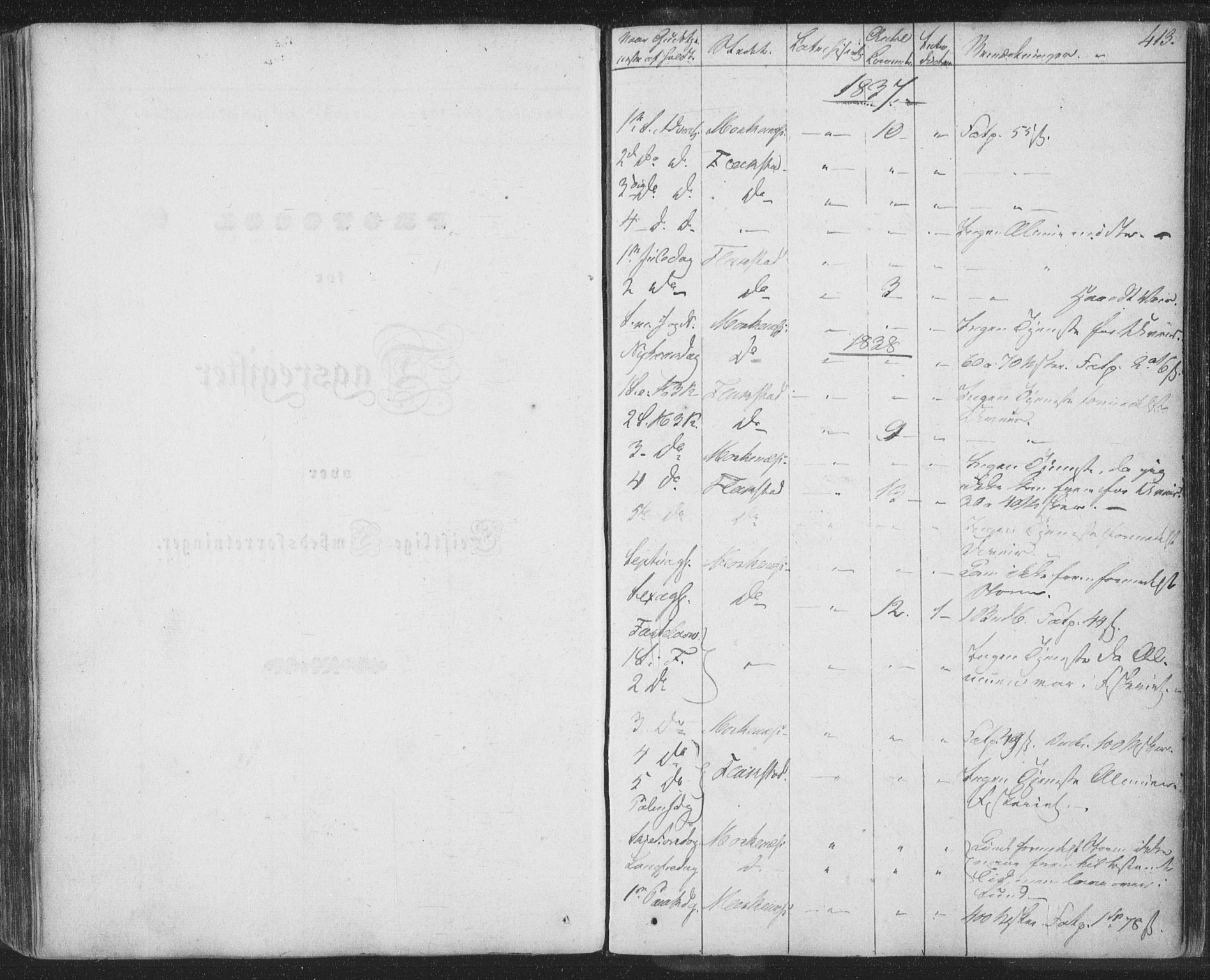 Ministerialprotokoller, klokkerbøker og fødselsregistre - Nordland, AV/SAT-A-1459/885/L1202: Ministerialbok nr. 885A03, 1838-1859, s. 413