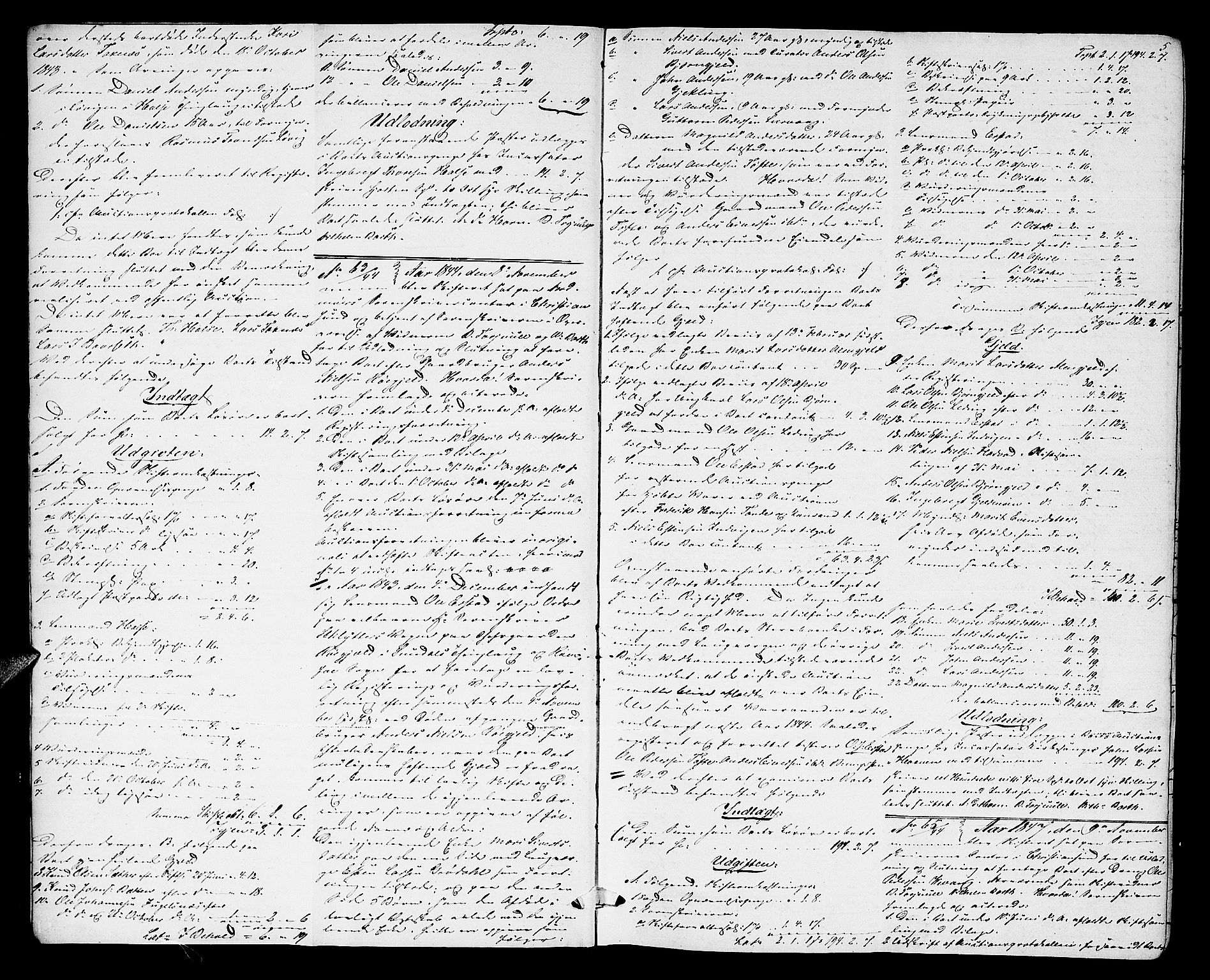 Nordmøre sorenskriveri, AV/SAT-A-4132/1/3/3A/L0032: Utlodningsprotokoll nr. 01., 1844-1850, s. 5