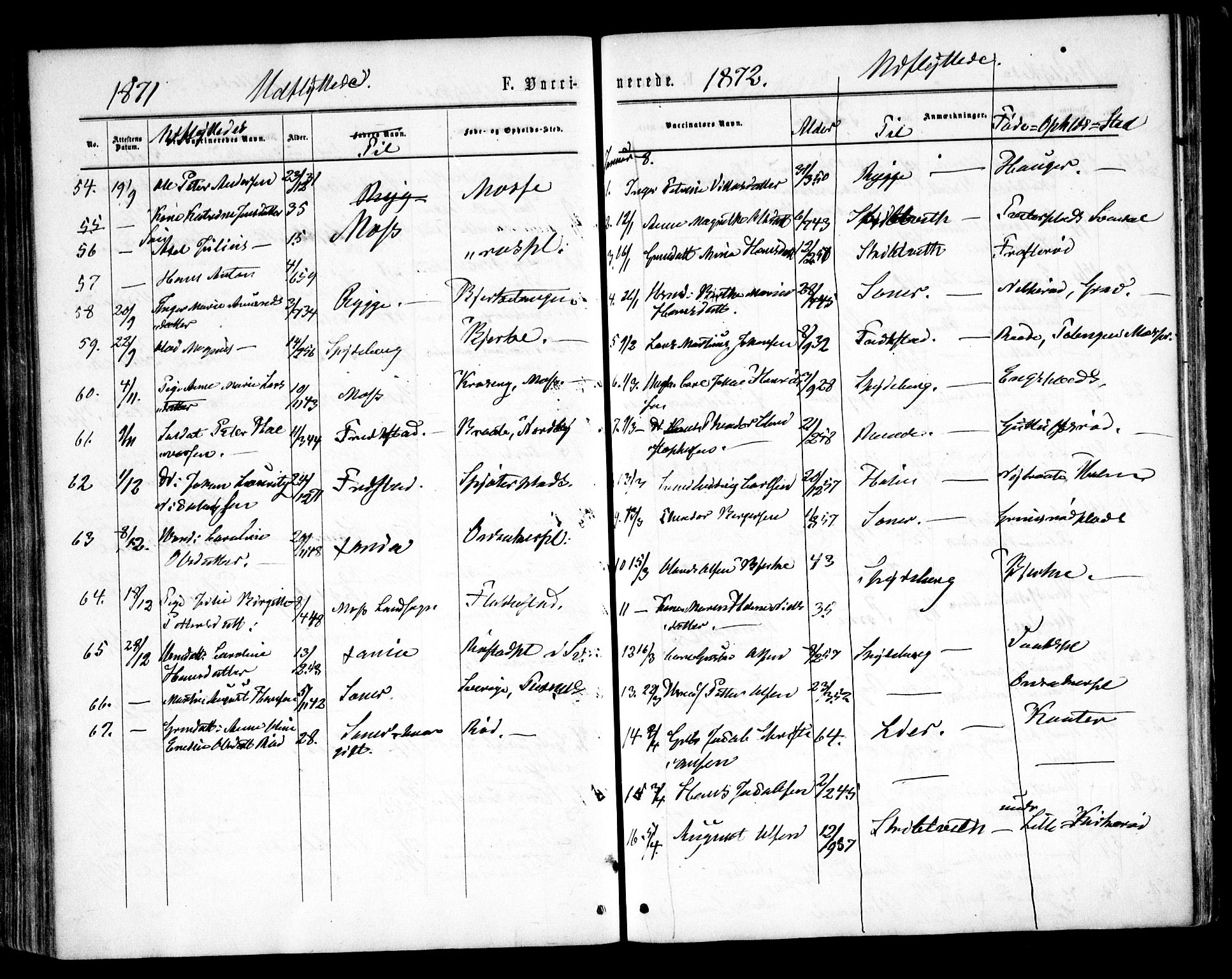 Våler prestekontor Kirkebøker, AV/SAO-A-11083/F/Fa/L0008: Ministerialbok nr. I 8, 1862-1876