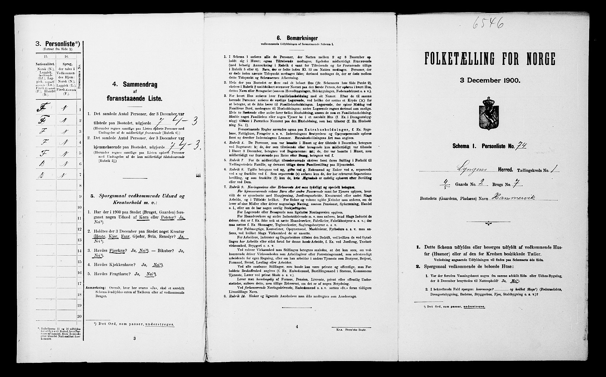 SATØ, Folketelling 1900 for 1938 Lyngen herred, 1900, s. 269
