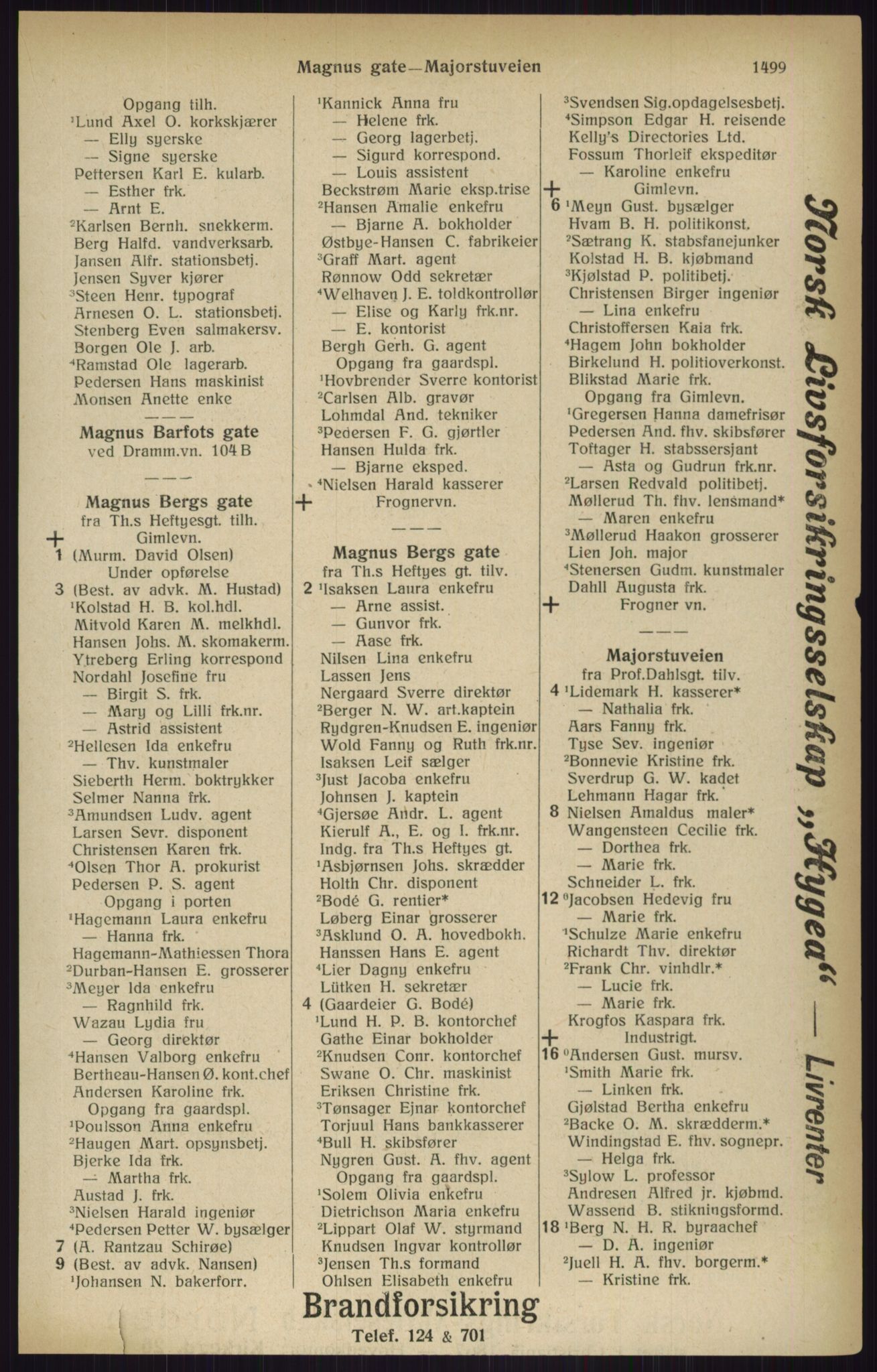 Kristiania/Oslo adressebok, PUBL/-, 1916, s. 1499