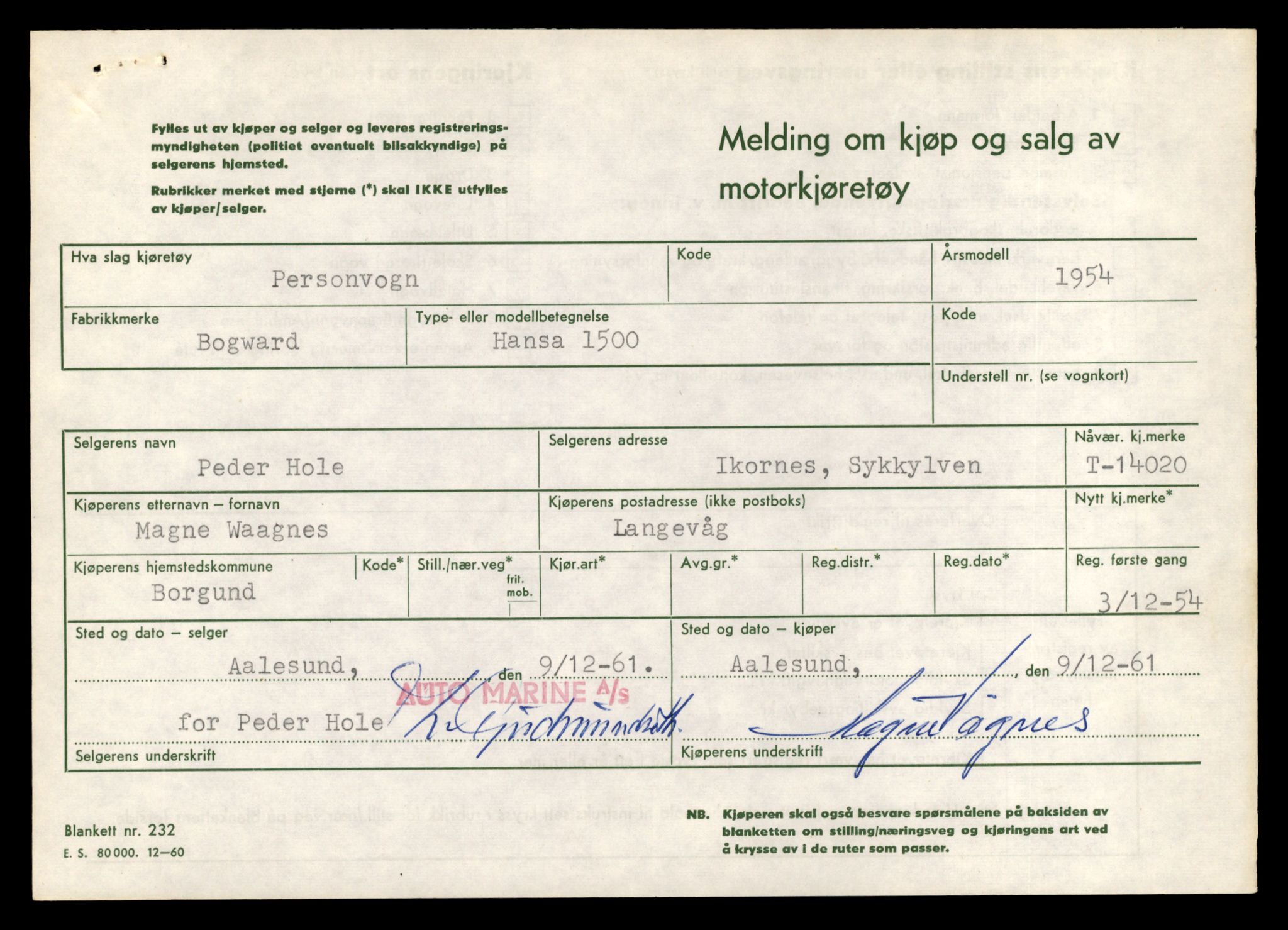 Møre og Romsdal vegkontor - Ålesund trafikkstasjon, AV/SAT-A-4099/F/Fe/L0042: Registreringskort for kjøretøy T 13906 - T 14079, 1927-1998, s. 1727