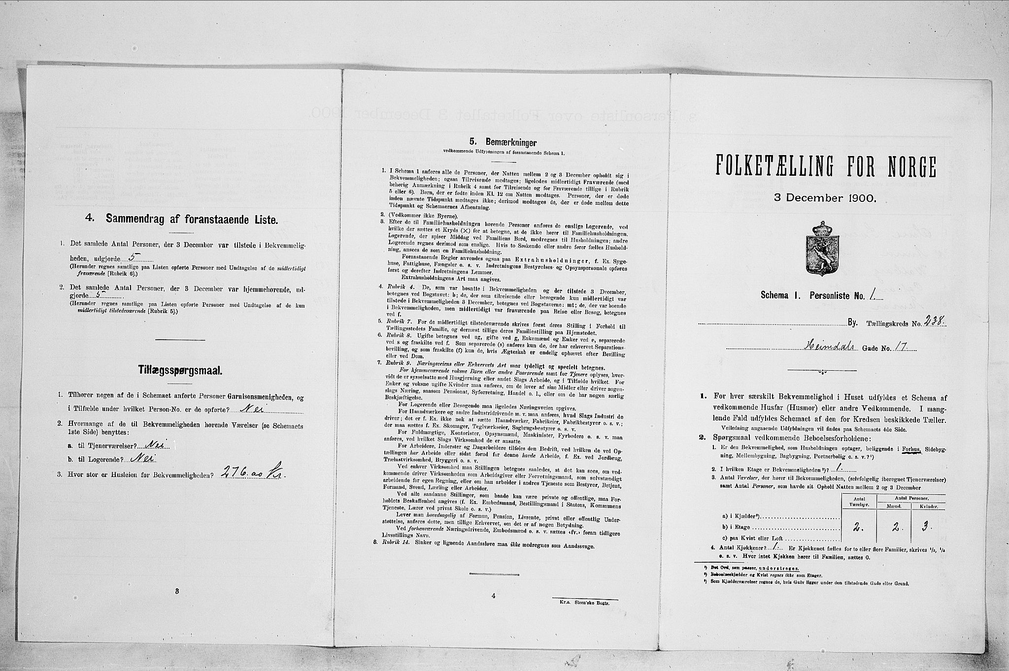 SAO, Folketelling 1900 for 0301 Kristiania kjøpstad, 1900, s. 34531