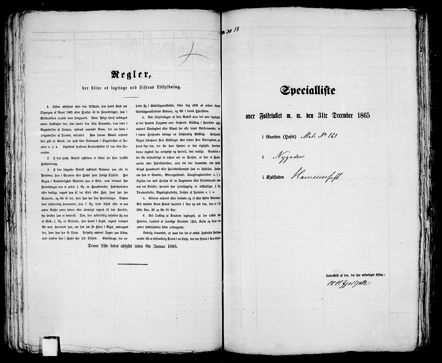 RA, Folketelling 1865 for 2001B Hammerfest prestegjeld, Hammerfest kjøpstad, 1865, s. 123