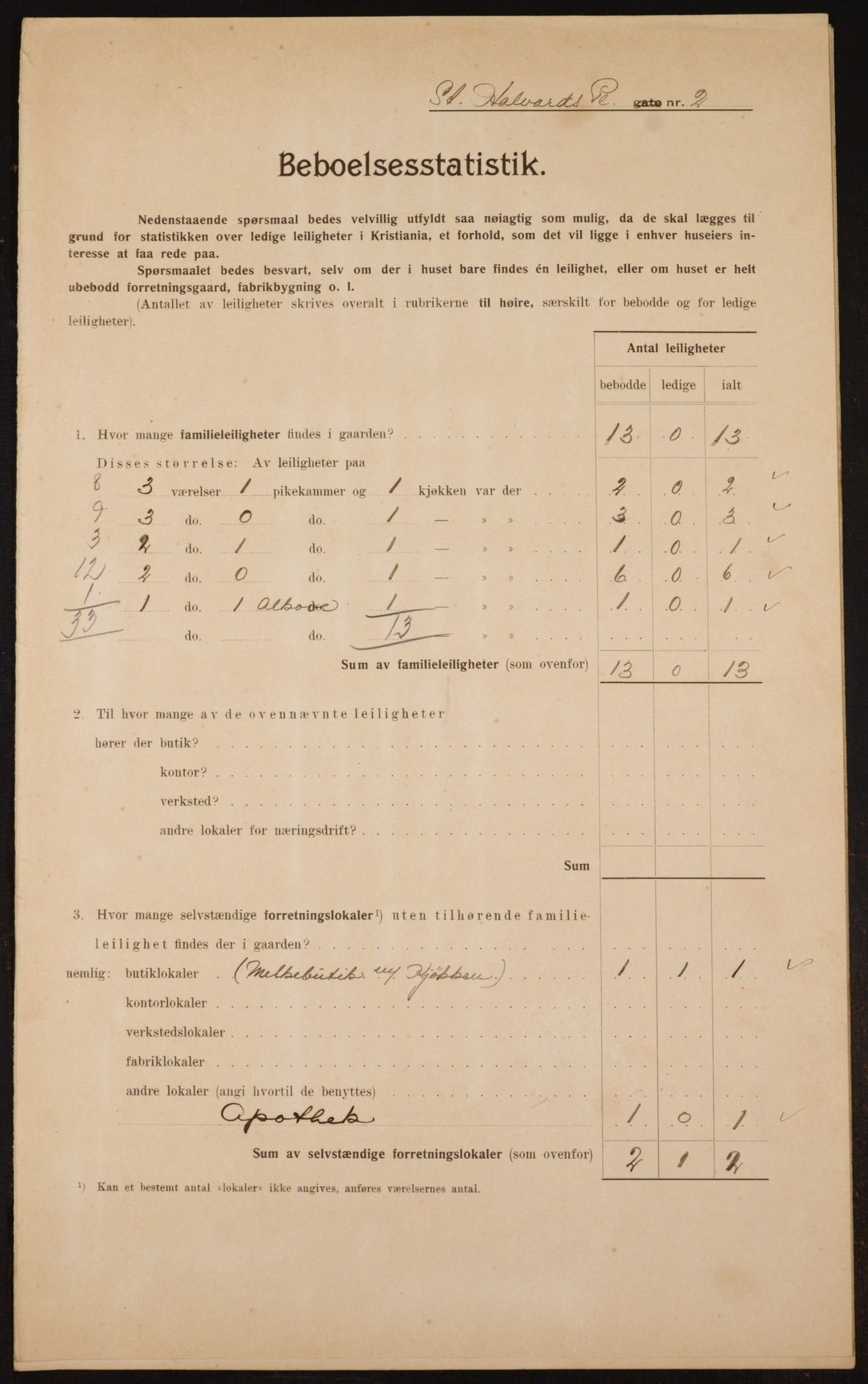 OBA, Kommunal folketelling 1.2.1910 for Kristiania, 1910, s. 84065