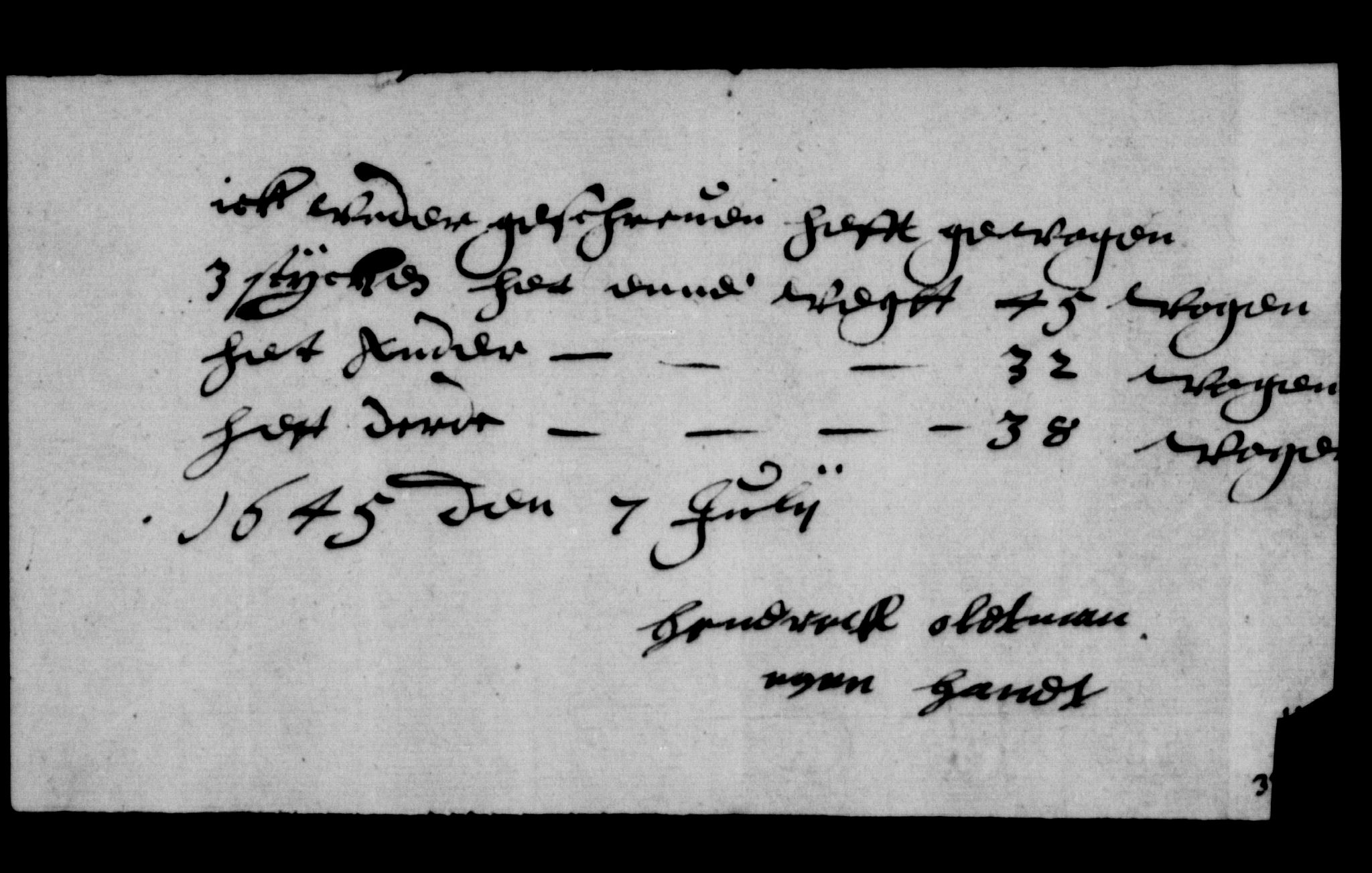 Rentekammeret inntil 1814, Reviderte regnskaper, Lensregnskaper, AV/RA-EA-5023/R/Rb/Rbt/L0103: Bergenhus len, 1643-1647