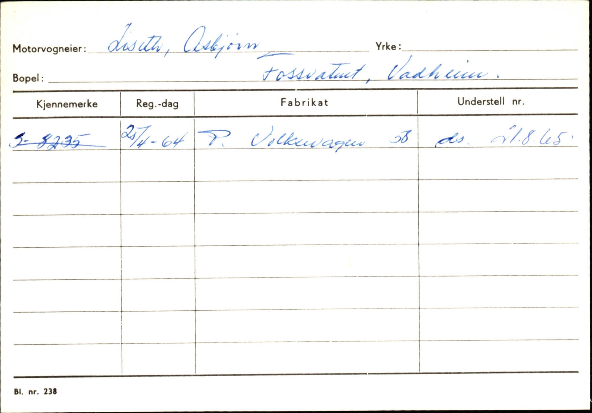 Statens vegvesen, Sogn og Fjordane vegkontor, AV/SAB-A-5301/4/F/L0130: Eigarregister Eid T-Å. Høyanger A-O, 1945-1975, s. 2008