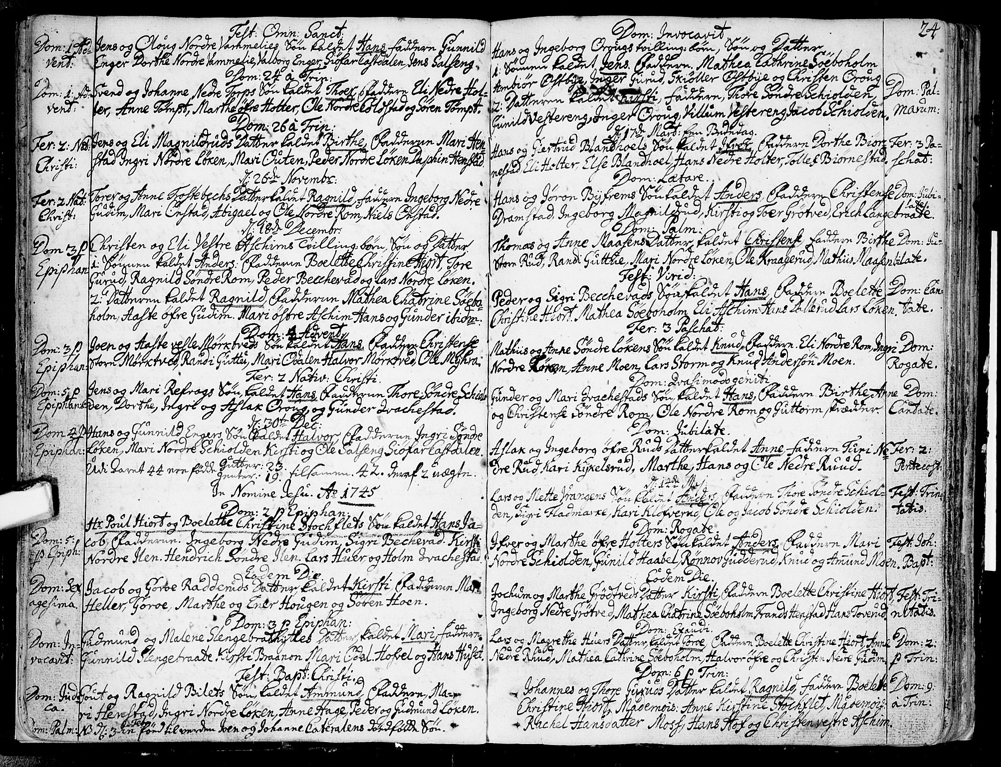 Askim prestekontor Kirkebøker, AV/SAO-A-10900/F/Fa/L0001: Ministerialbok nr. 1, 1733-1757, s. 24
