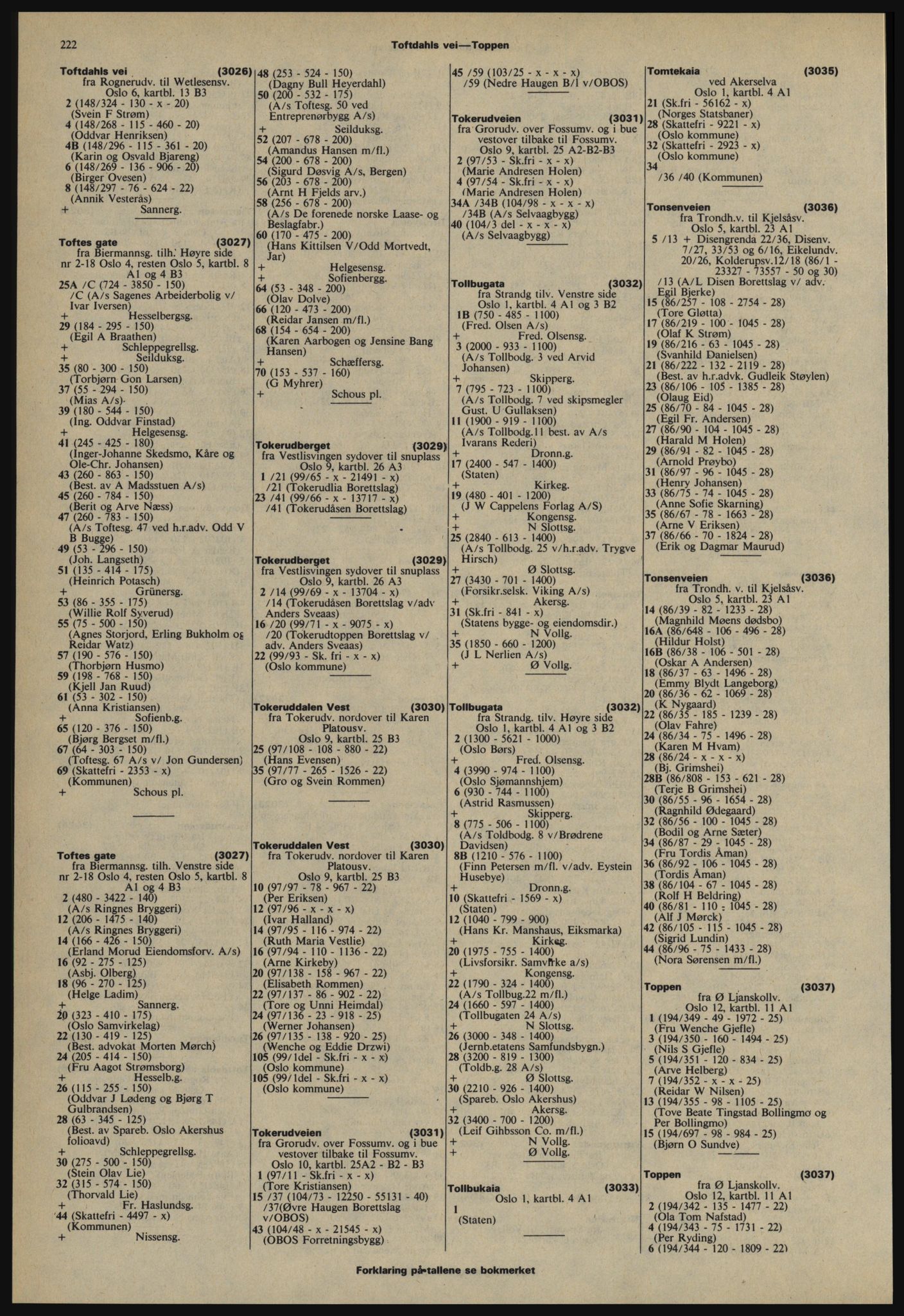 Kristiania/Oslo adressebok, PUBL/-, 1978-1979, s. 222