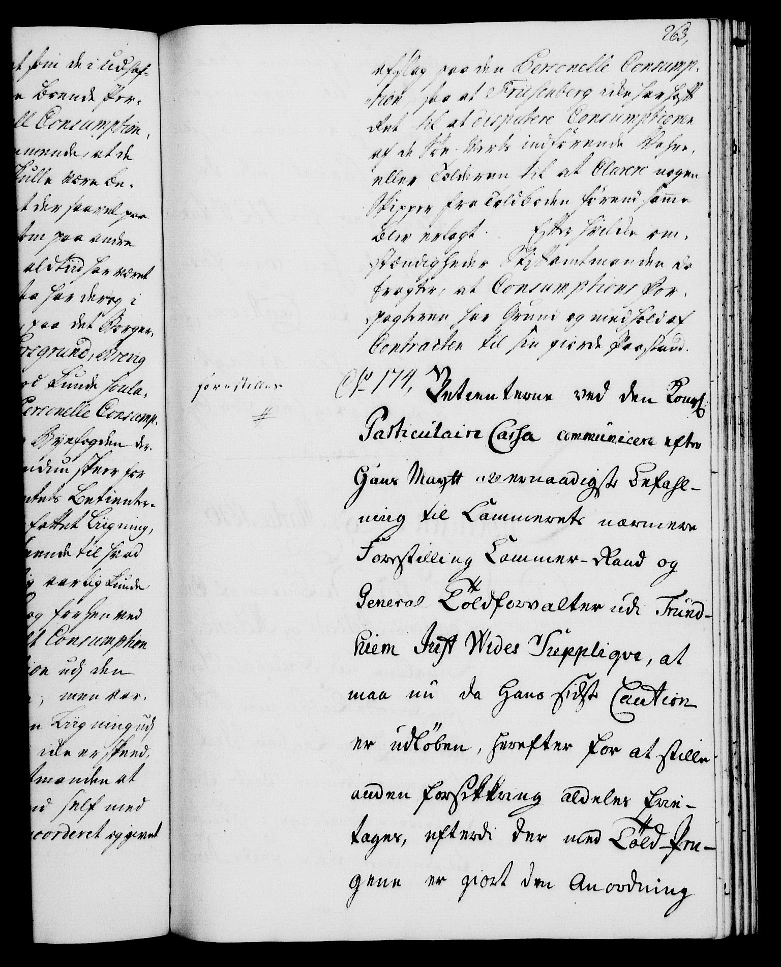 Rentekammeret, Kammerkanselliet, AV/RA-EA-3111/G/Gh/Gha/L0027: Norsk ekstraktmemorialprotokoll (merket RK 53.72), 1745-1746, s. 263