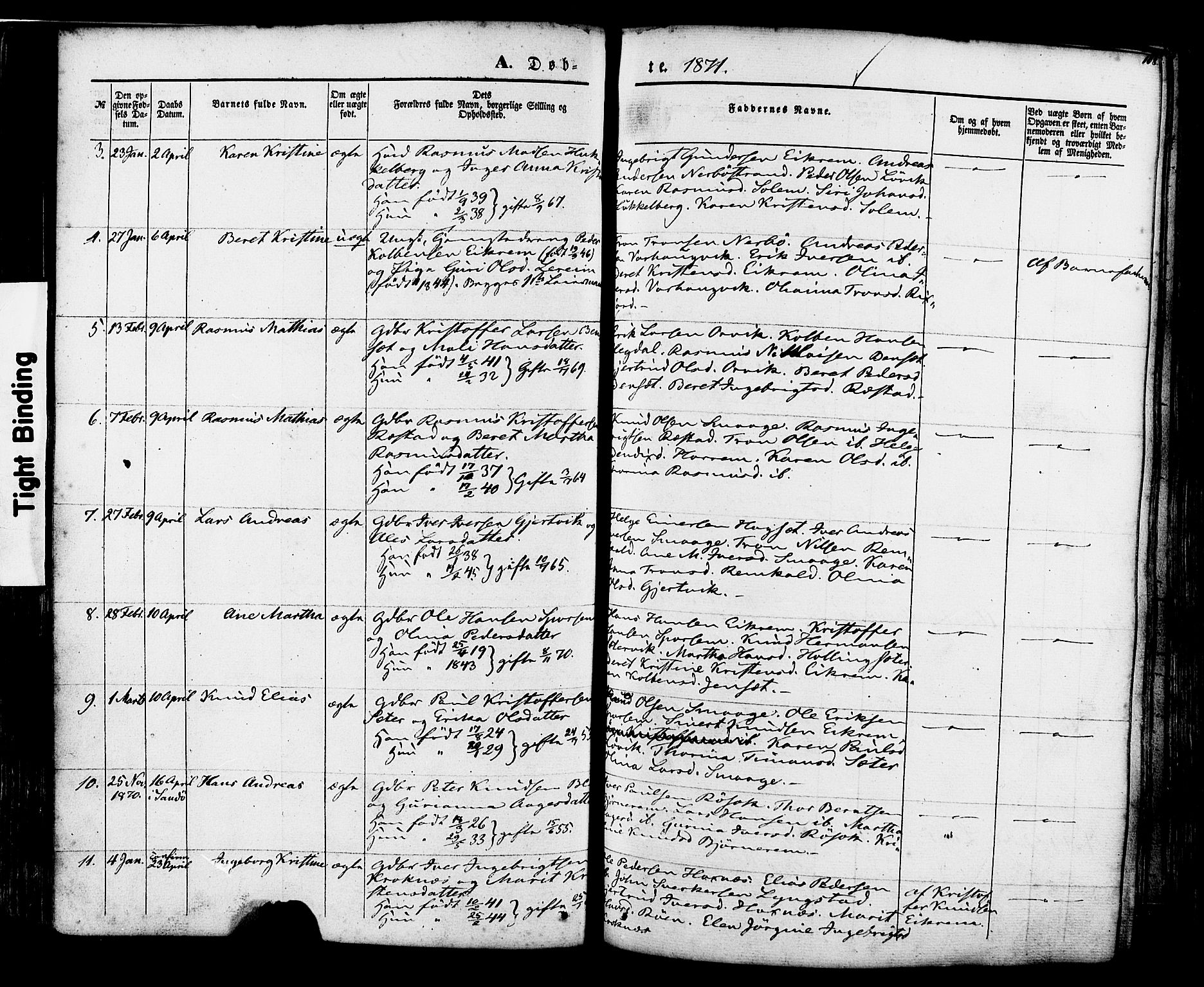 Ministerialprotokoller, klokkerbøker og fødselsregistre - Møre og Romsdal, AV/SAT-A-1454/560/L0719: Ministerialbok nr. 560A03, 1845-1872, s. 108