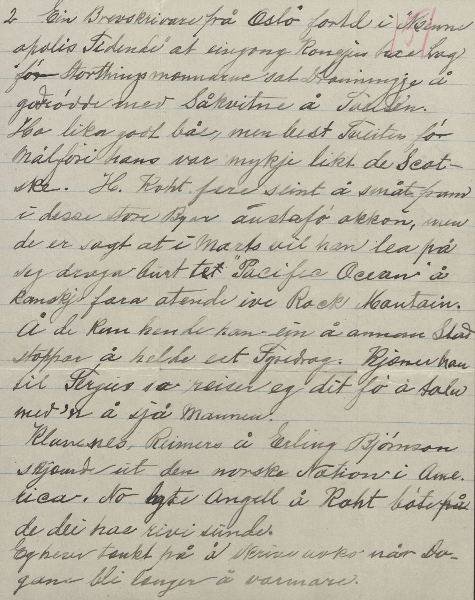 Rikard Berge, TEMU/TGM-A-1003/F/L0004/0053: 101-159 / 157 Manuskript, notatar, brev o.a. Nokre leiker, manuskript, 1906-1908, s. 151