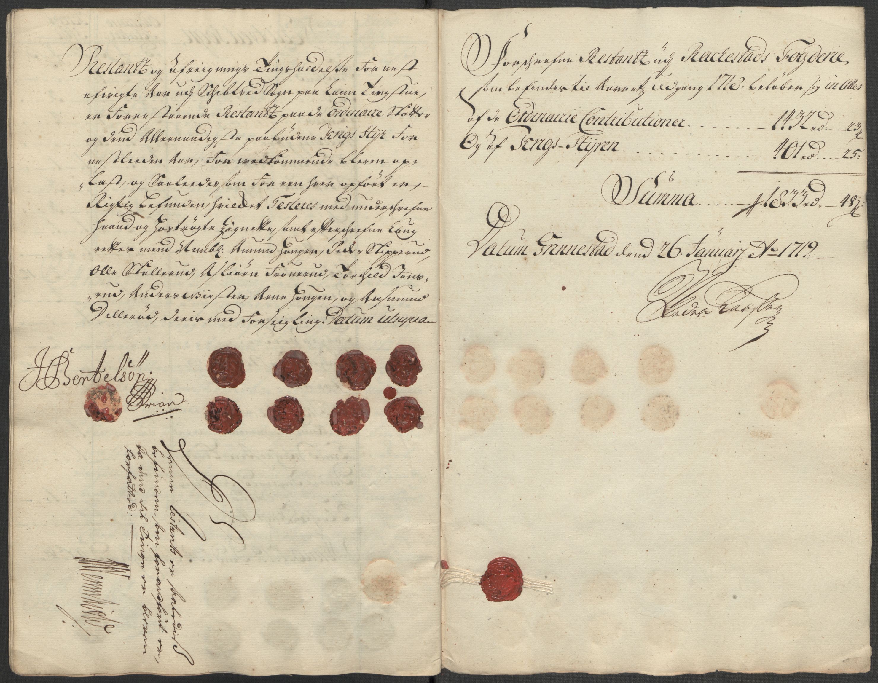 Rentekammeret inntil 1814, Reviderte regnskaper, Fogderegnskap, AV/RA-EA-4092/R07/L0315: Fogderegnskap Rakkestad, Heggen og Frøland, 1718, s. 383