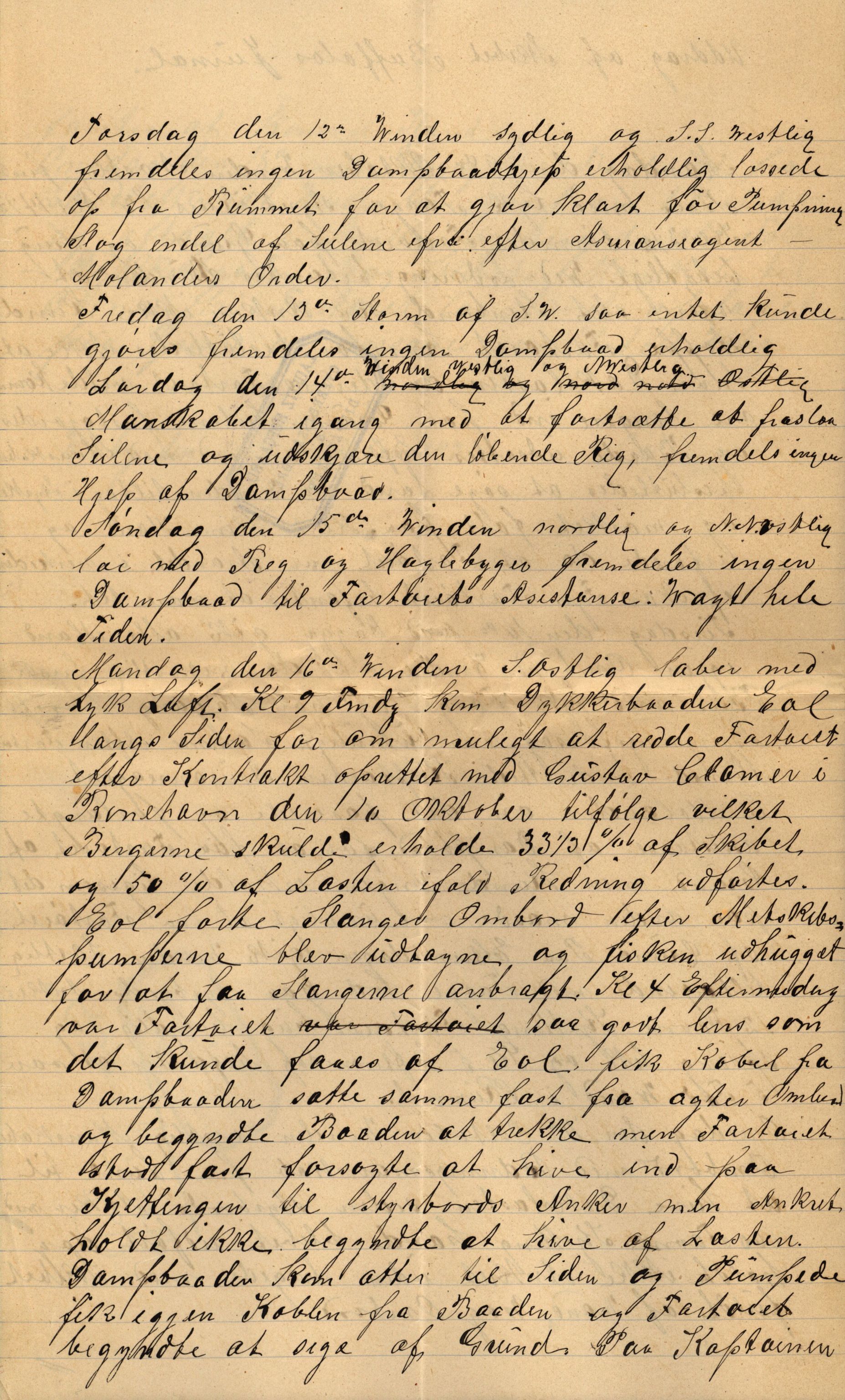 Pa 63 - Østlandske skibsassuranceforening, VEMU/A-1079/G/Ga/L0029/0009: Havaridokumenter / Anette, Agathe, Agra, Buffalo, 1893, s. 68