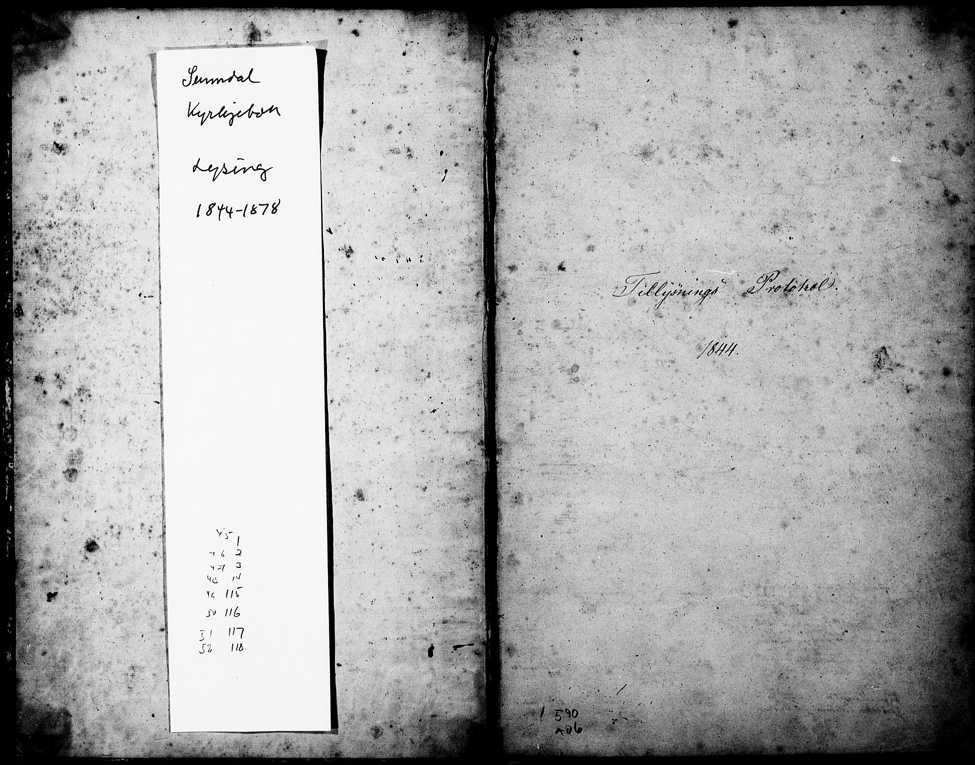 Ministerialprotokoller, klokkerbøker og fødselsregistre - Møre og Romsdal, AV/SAT-A-1454/590/L1014: Lysningsprotokoll nr. 590A06, 1844-1878