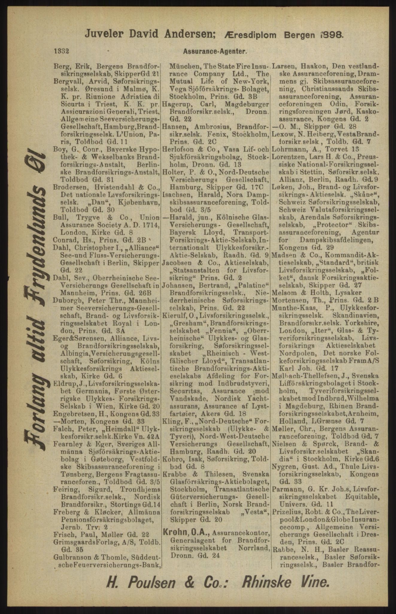 Kristiania/Oslo adressebok, PUBL/-, 1904, s. 1332