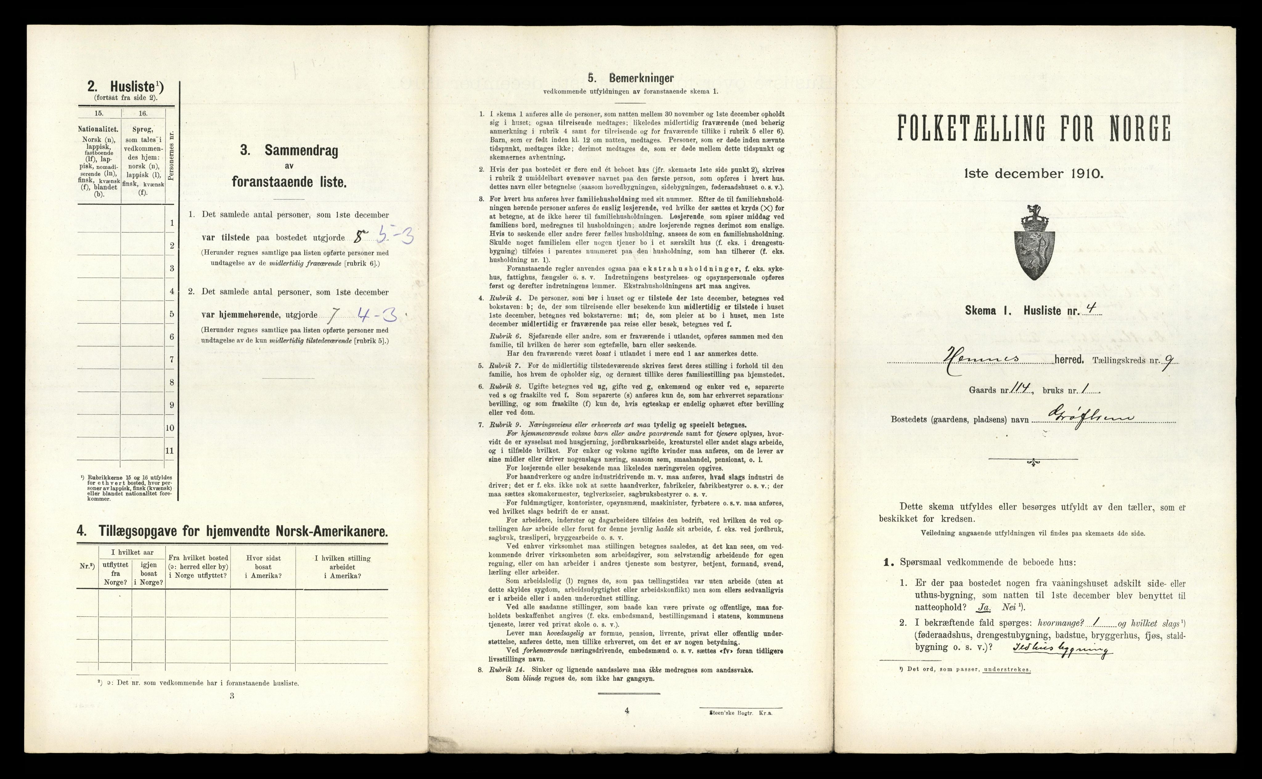 RA, Folketelling 1910 for 1832 Hemnes herred, 1910, s. 1630