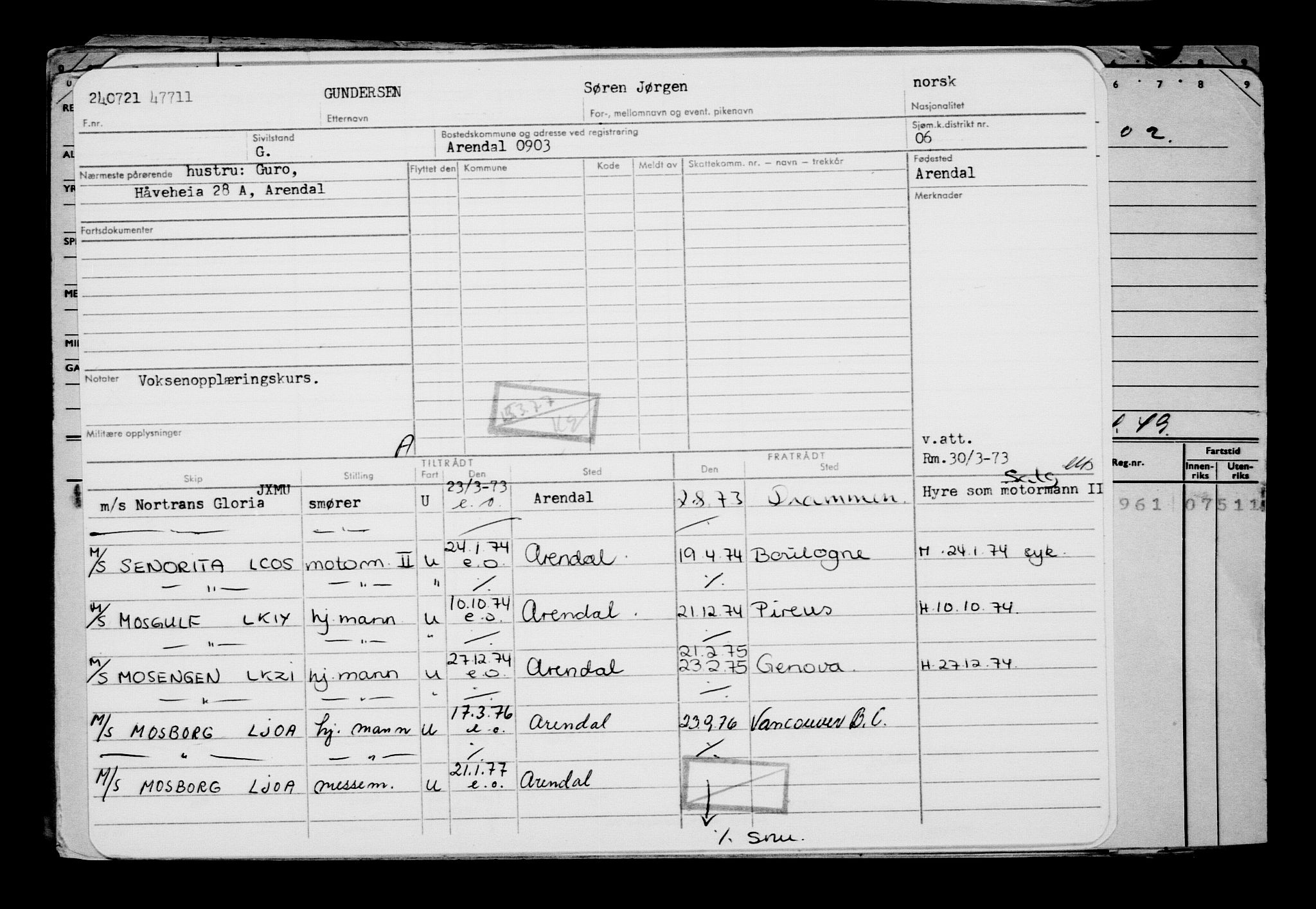 Direktoratet for sjømenn, AV/RA-S-3545/G/Gb/L0196: Hovedkort, 1921, s. 348