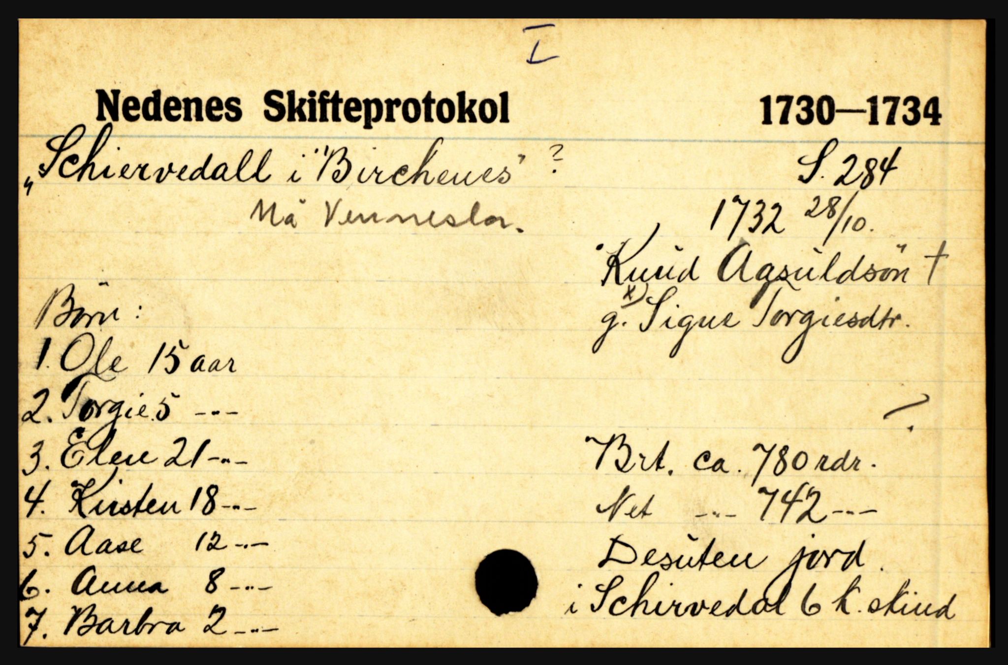 Nedenes sorenskriveri før 1824, AV/SAK-1221-0007/H, s. 26965