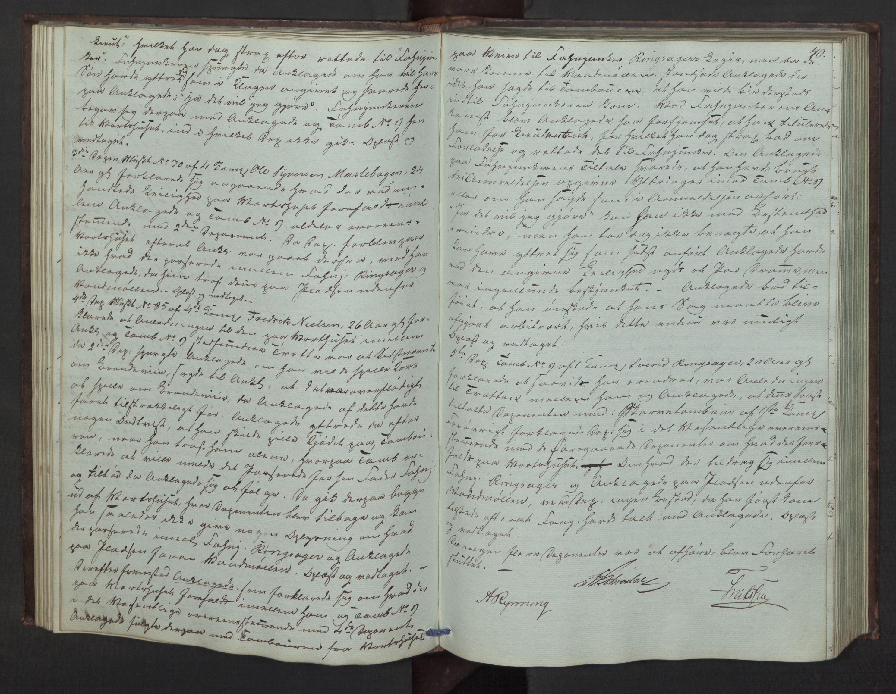 Forsvaret, Generalauditøren, AV/RA-RAFA-1772/F/Fg/Fgc/L0015: Justitsprotokoller, 1848-1850, s. 39b-40a