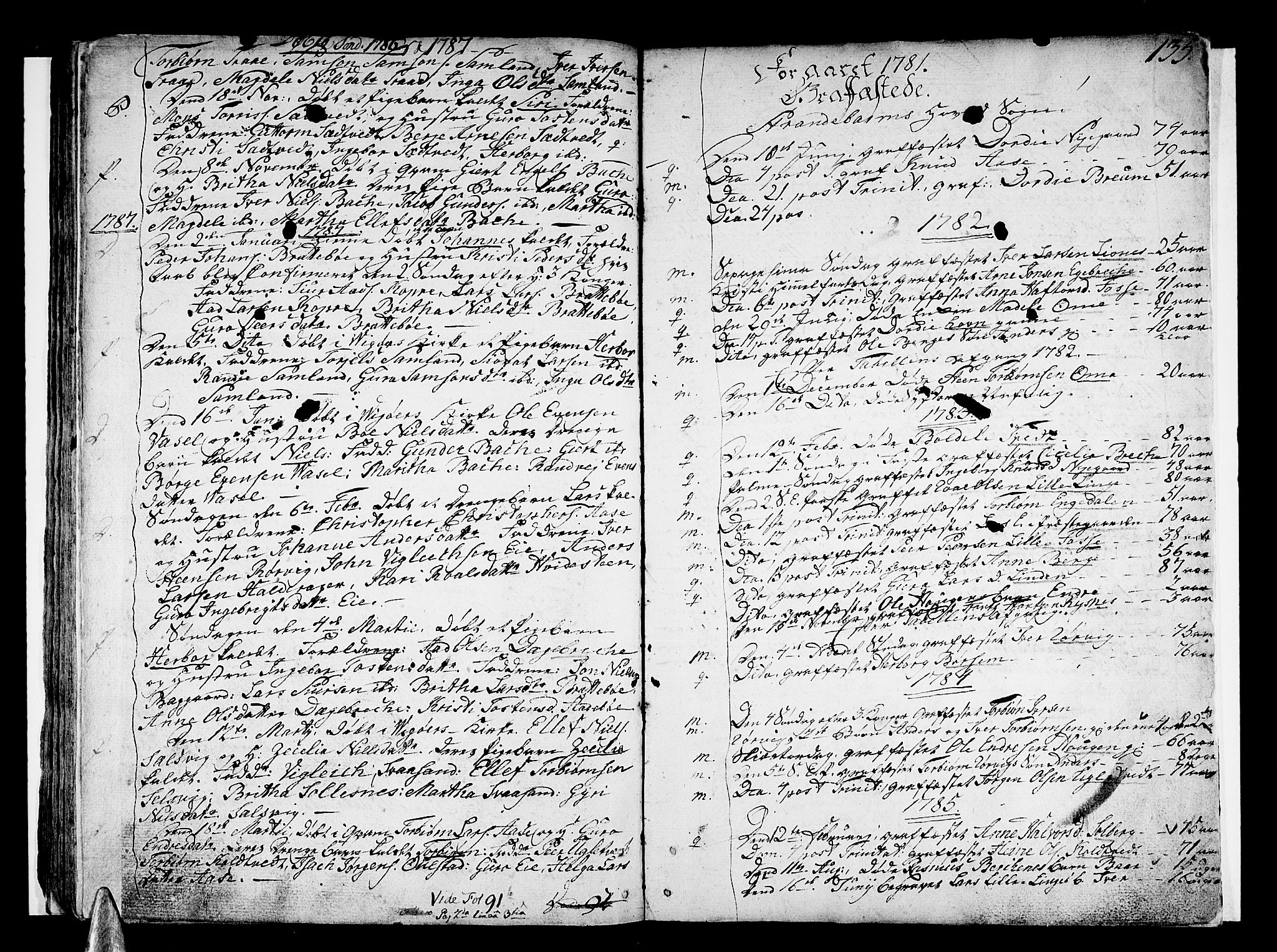 Strandebarm sokneprestembete, AV/SAB-A-78401/H/Haa: Ministerialbok nr. A 3 /1, 1750-1787, s. 135