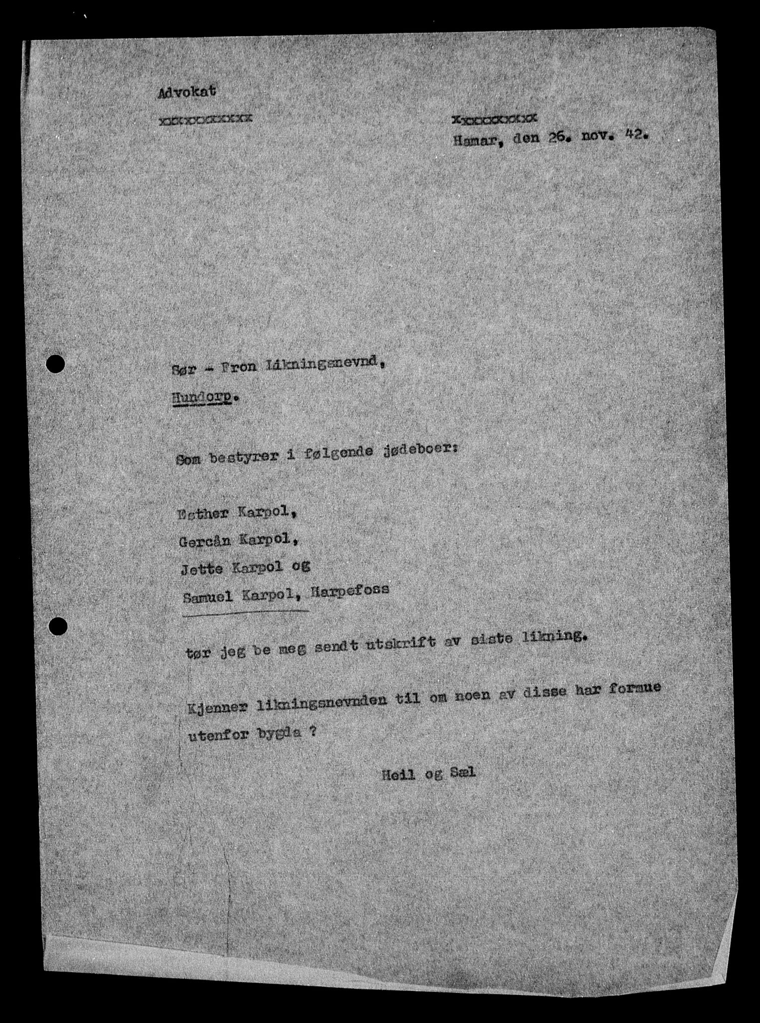 Justisdepartementet, Tilbakeføringskontoret for inndratte formuer, AV/RA-S-1564/H/Hc/Hcc/L0949: --, 1945-1947, s. 746
