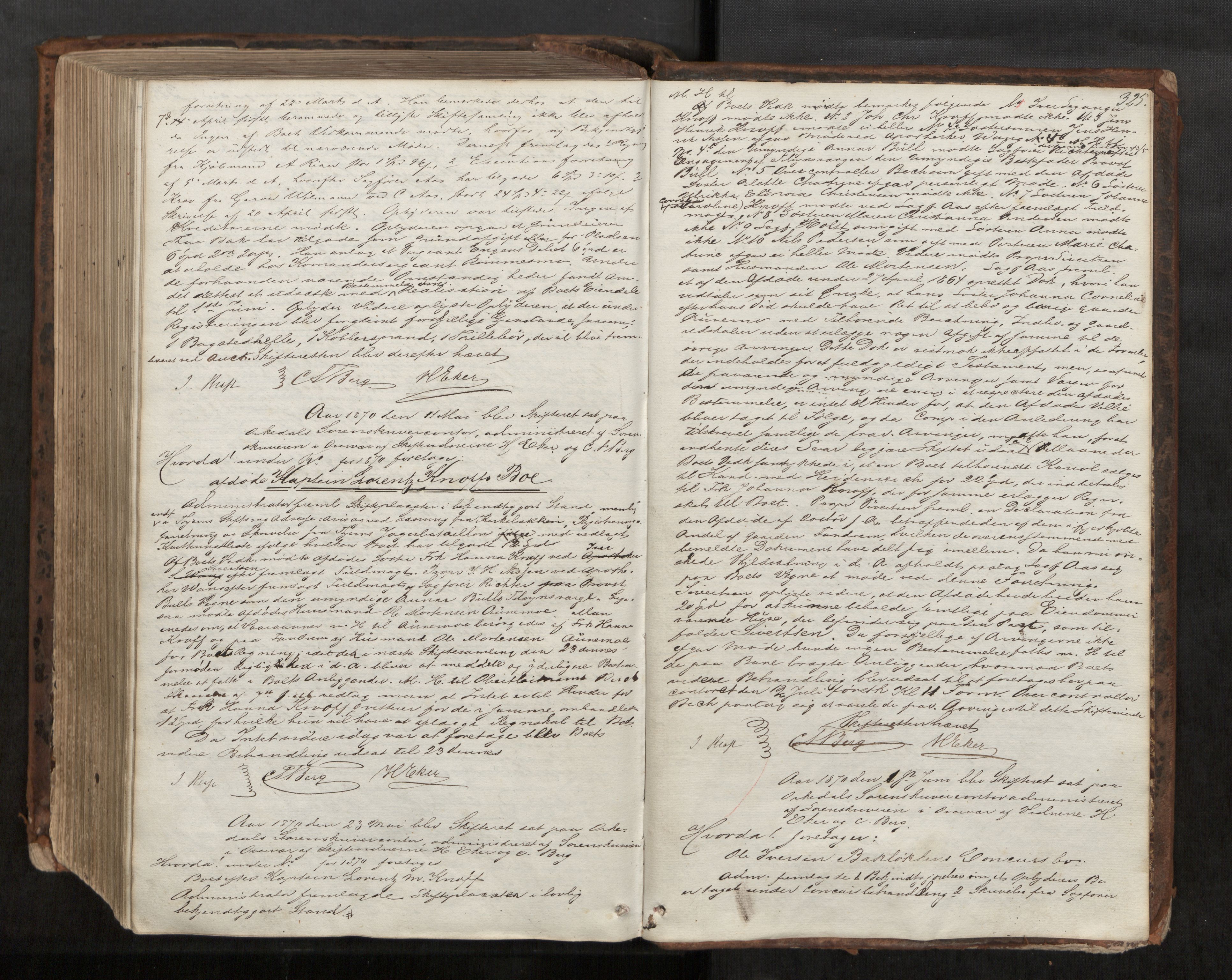 Orkdal sorenskriveri, AV/SAT-A-4169/1/3/3B/L0004: Skiftebehandlingsprotokoll, 1851-1870, s. 325