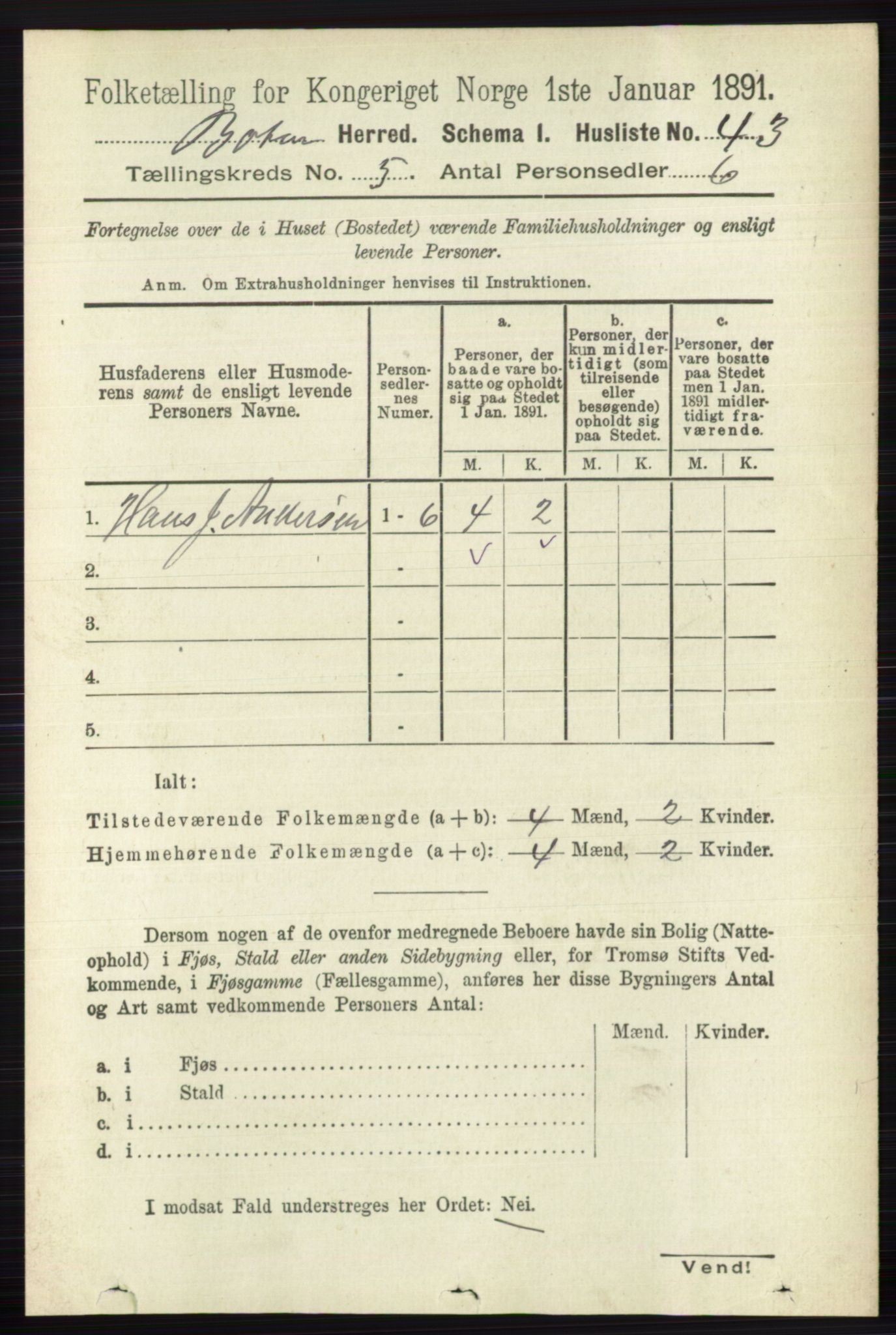 RA, Folketelling 1891 for 0715 Botne herred, 1891, s. 1941